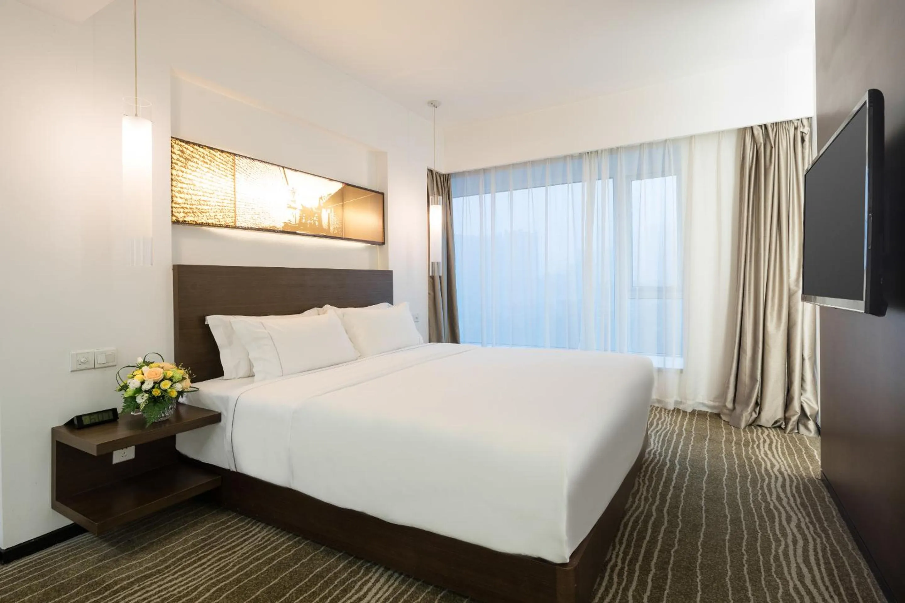 Bedroom, Bed in 广州友和酒店Yuwa Hotel-Free Shuttle Bus to Canton Fair Complex DuringCanton Fair Period