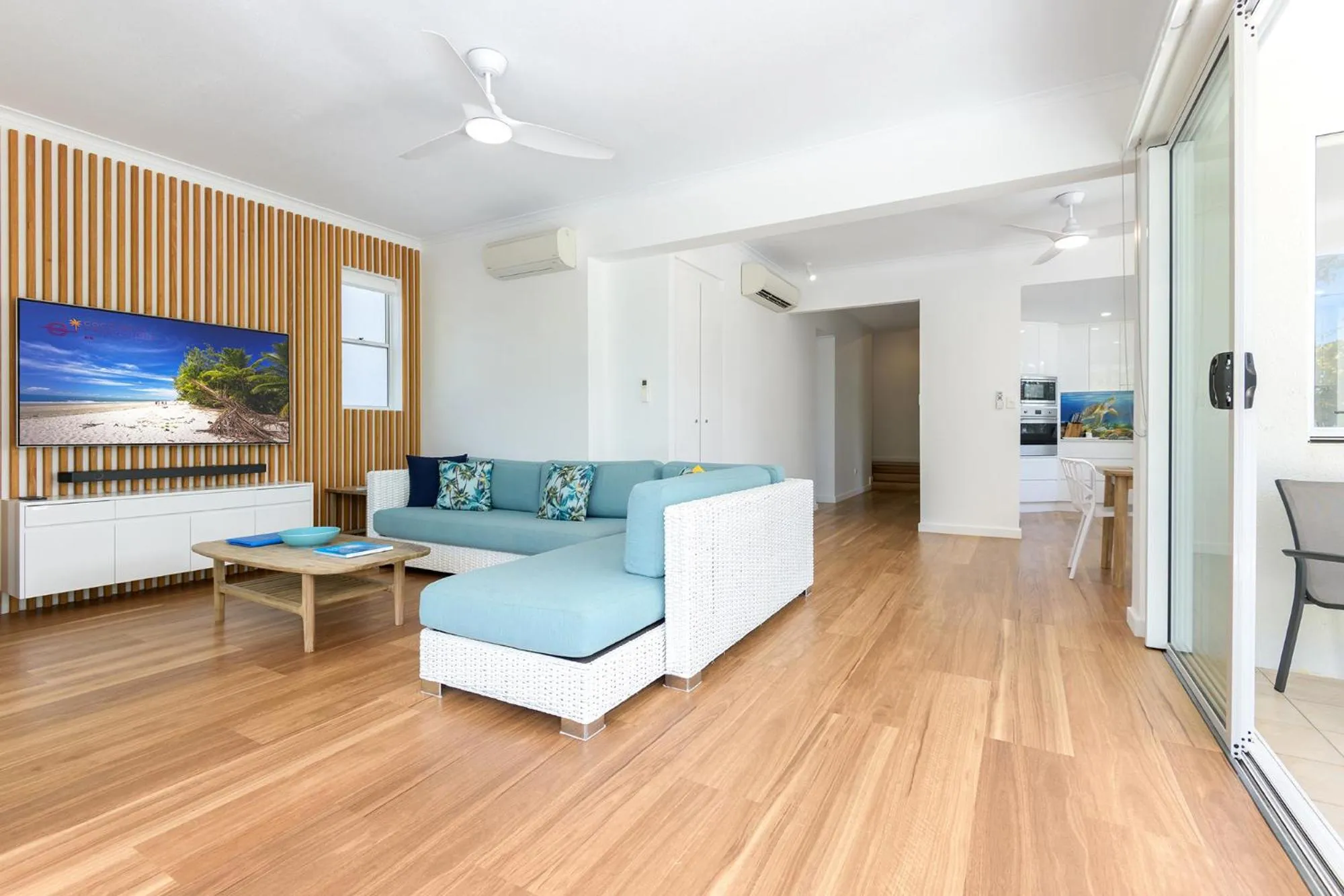 Living room in Beaches Holiday Apartments - Official Onsite Reception & Check In