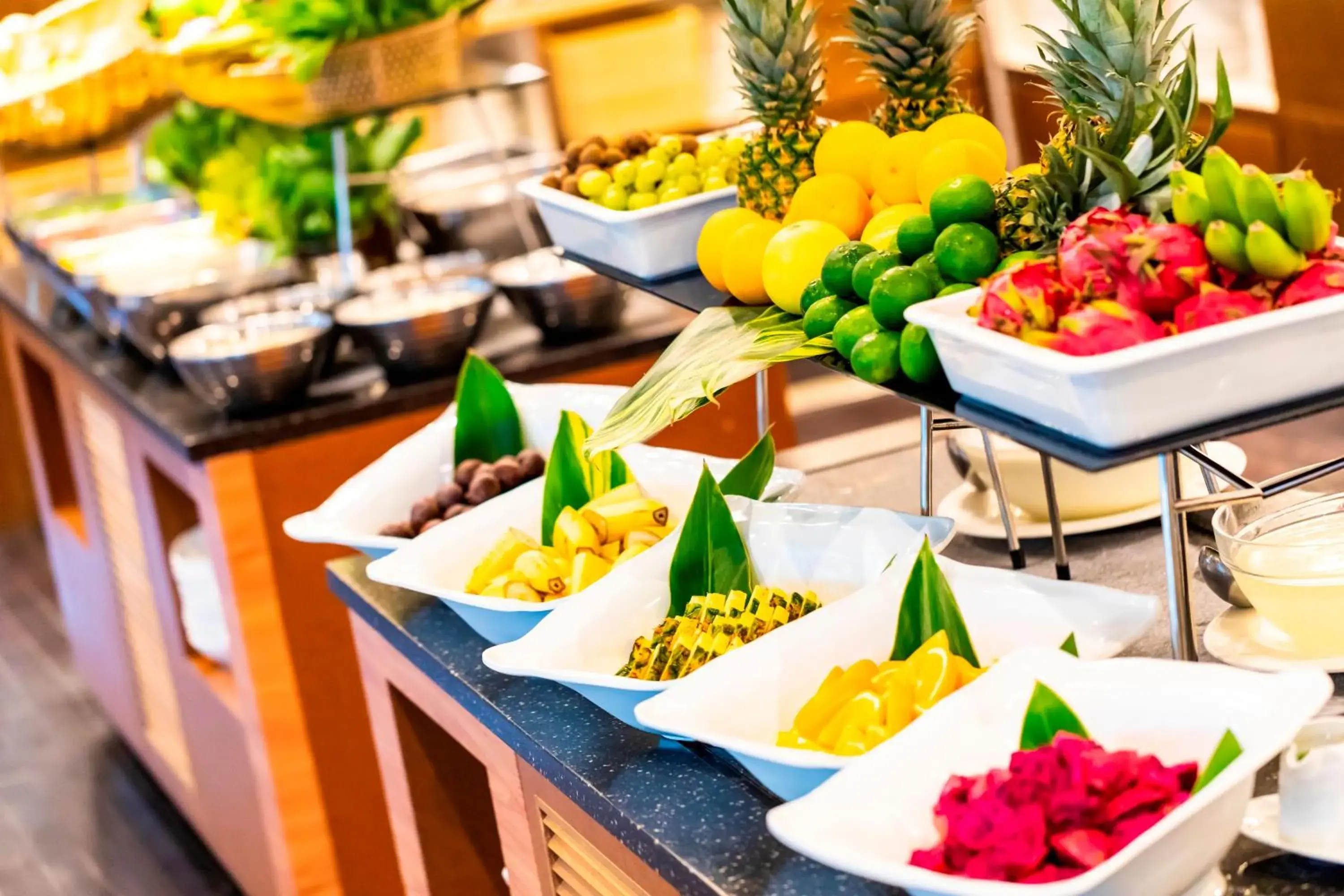 Buffet breakfast in Okuma Private Beach & Resort Buffet breakfast in Okuma Private Beach & Resort