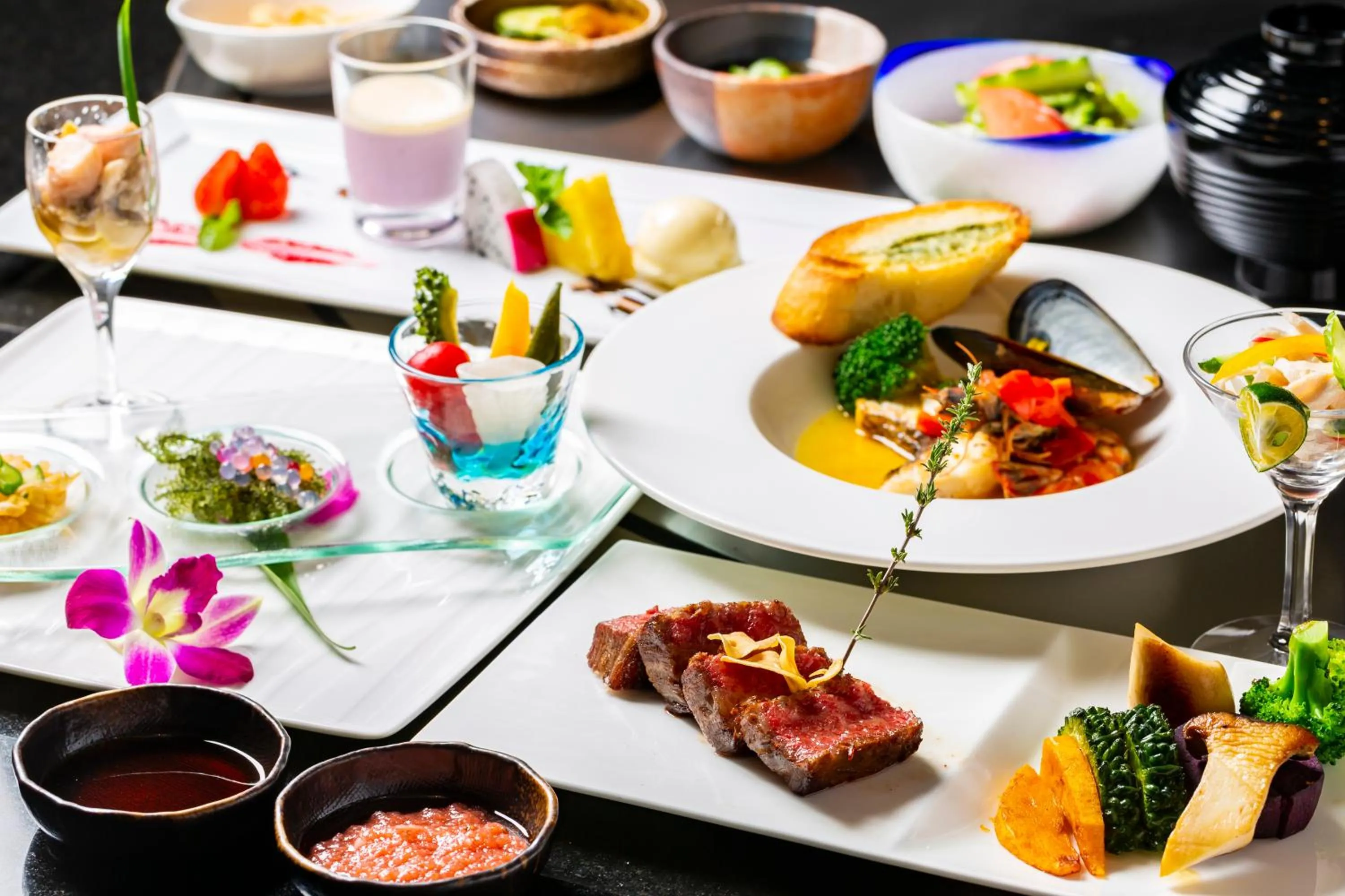 Dinner in Okuma Private Beach & Resort