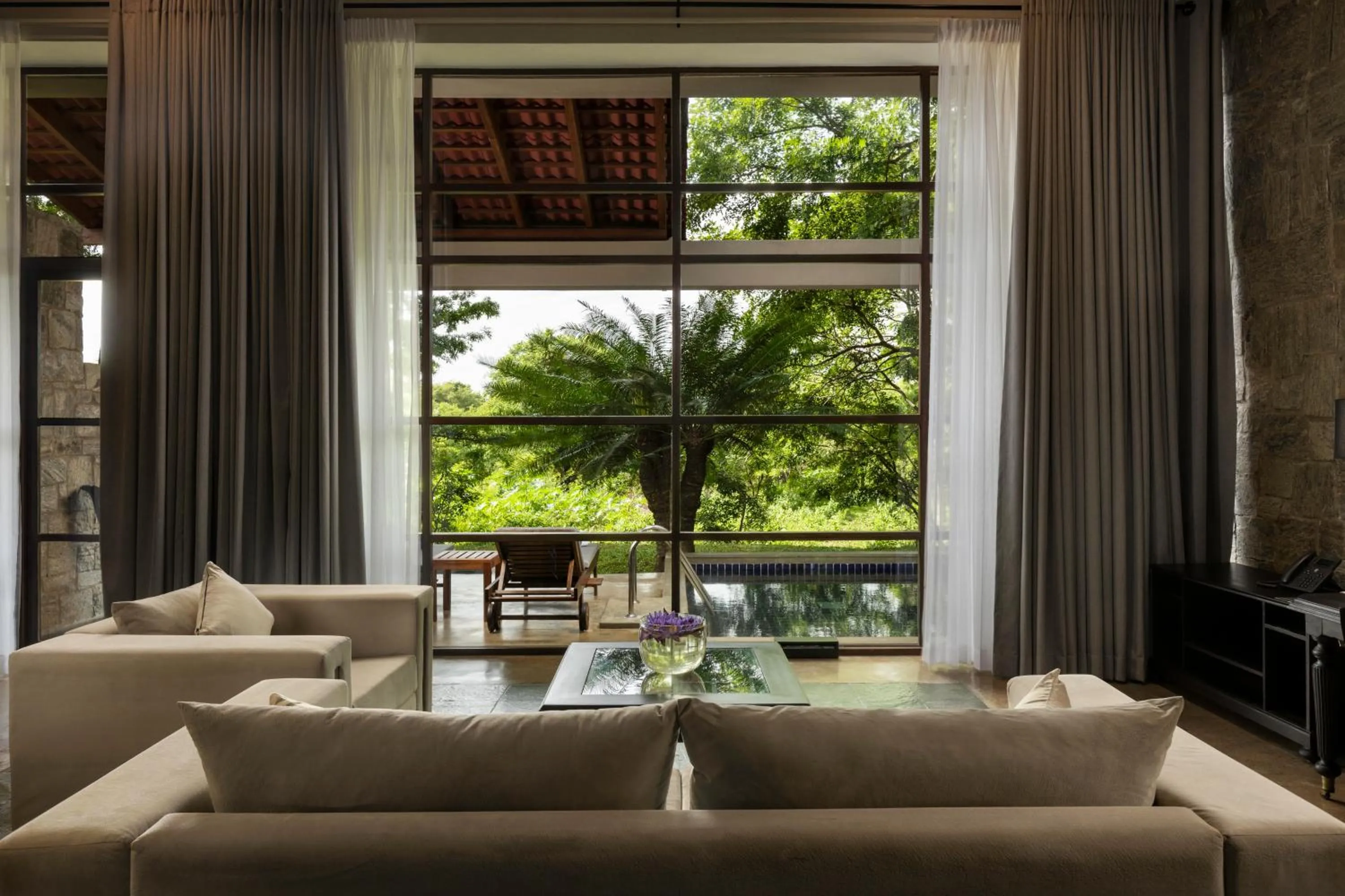 Seating area in Ayugiri Ayurveda Wellness Resort Sigiriya