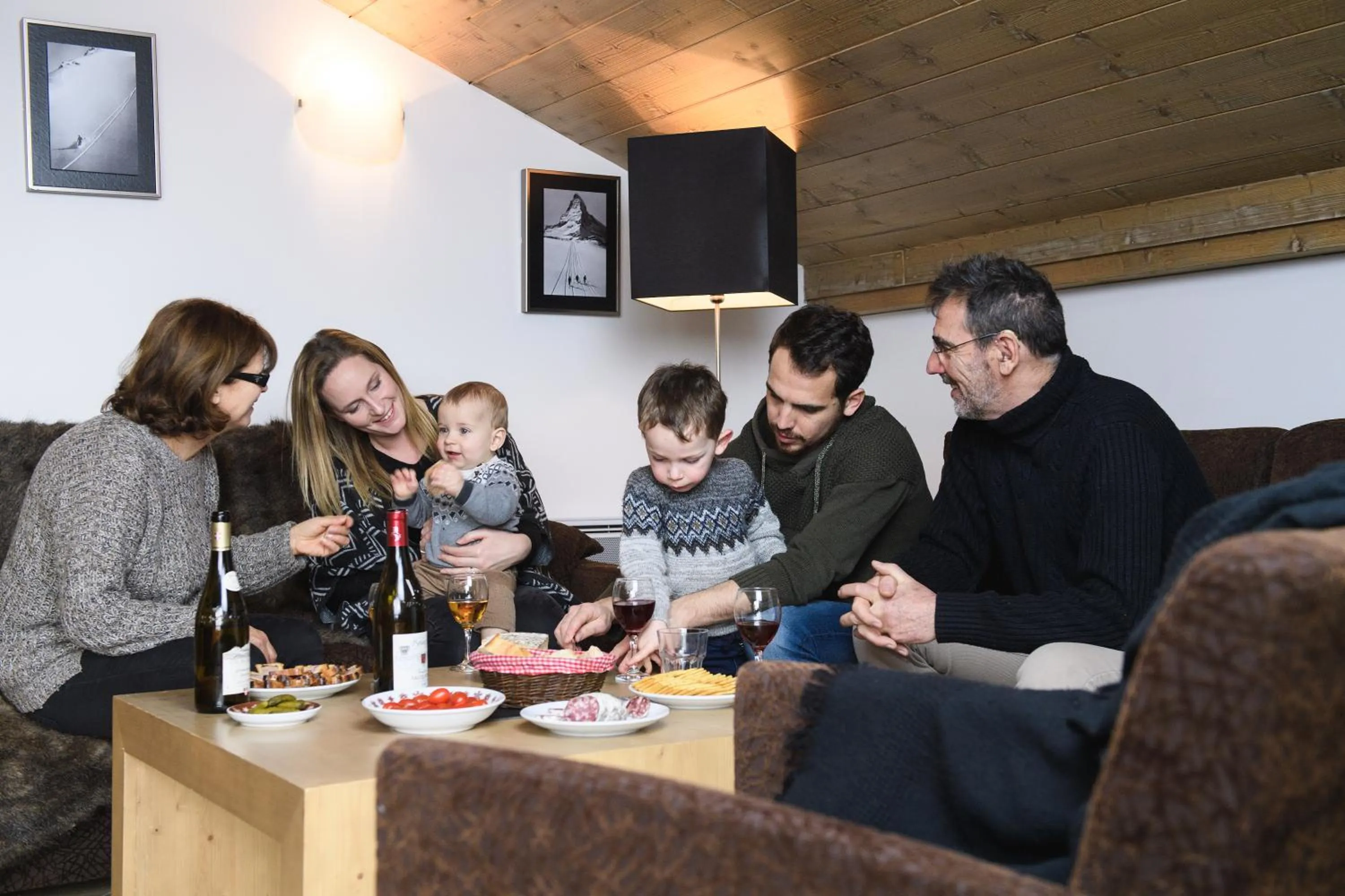 Living room in CGH Résidences & Spas l'Orée des Neiges