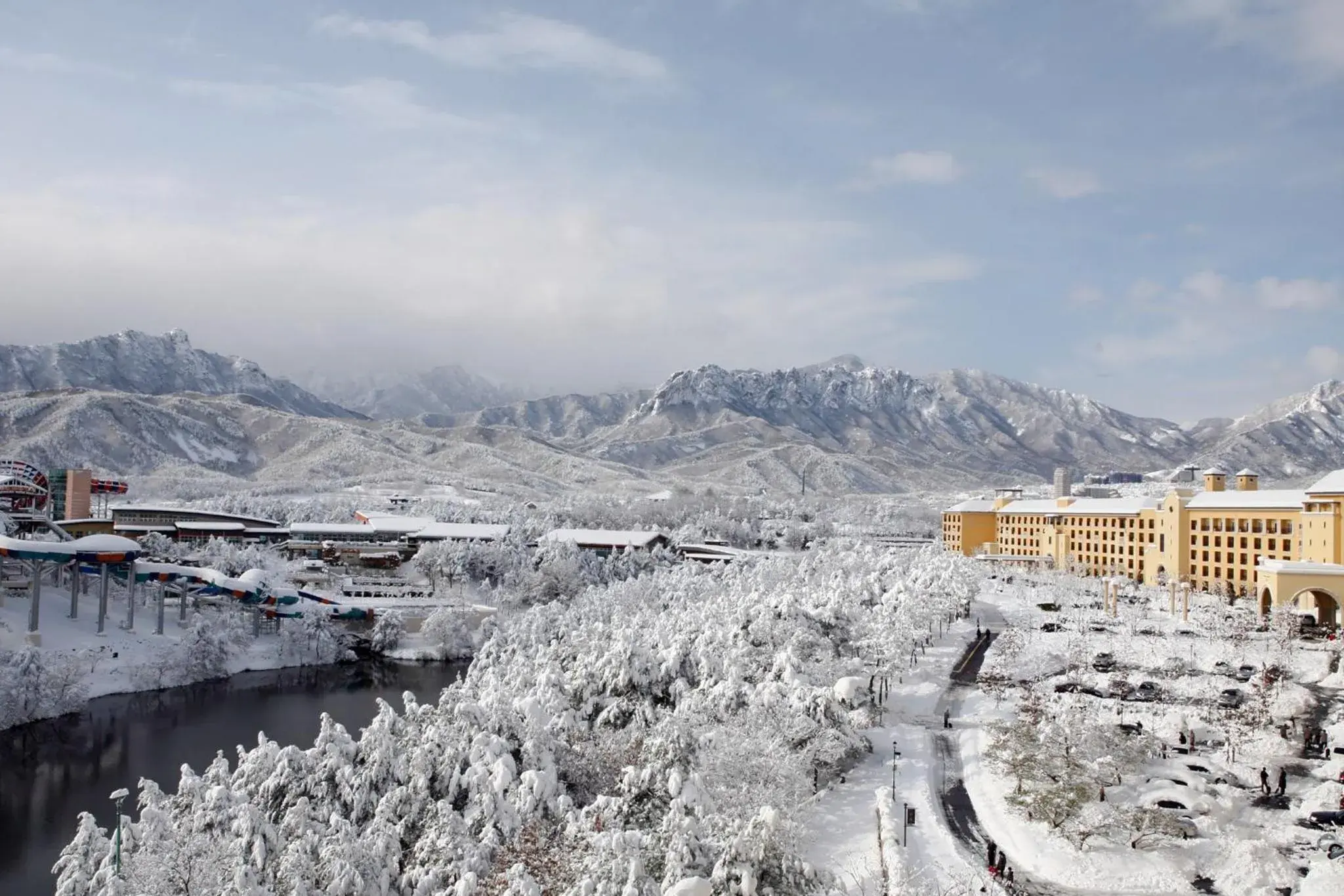 Bird's eye view in Hanwha Resort Seorak Sorano Bird's eye view in Hanwha Resort Seorak Sorano