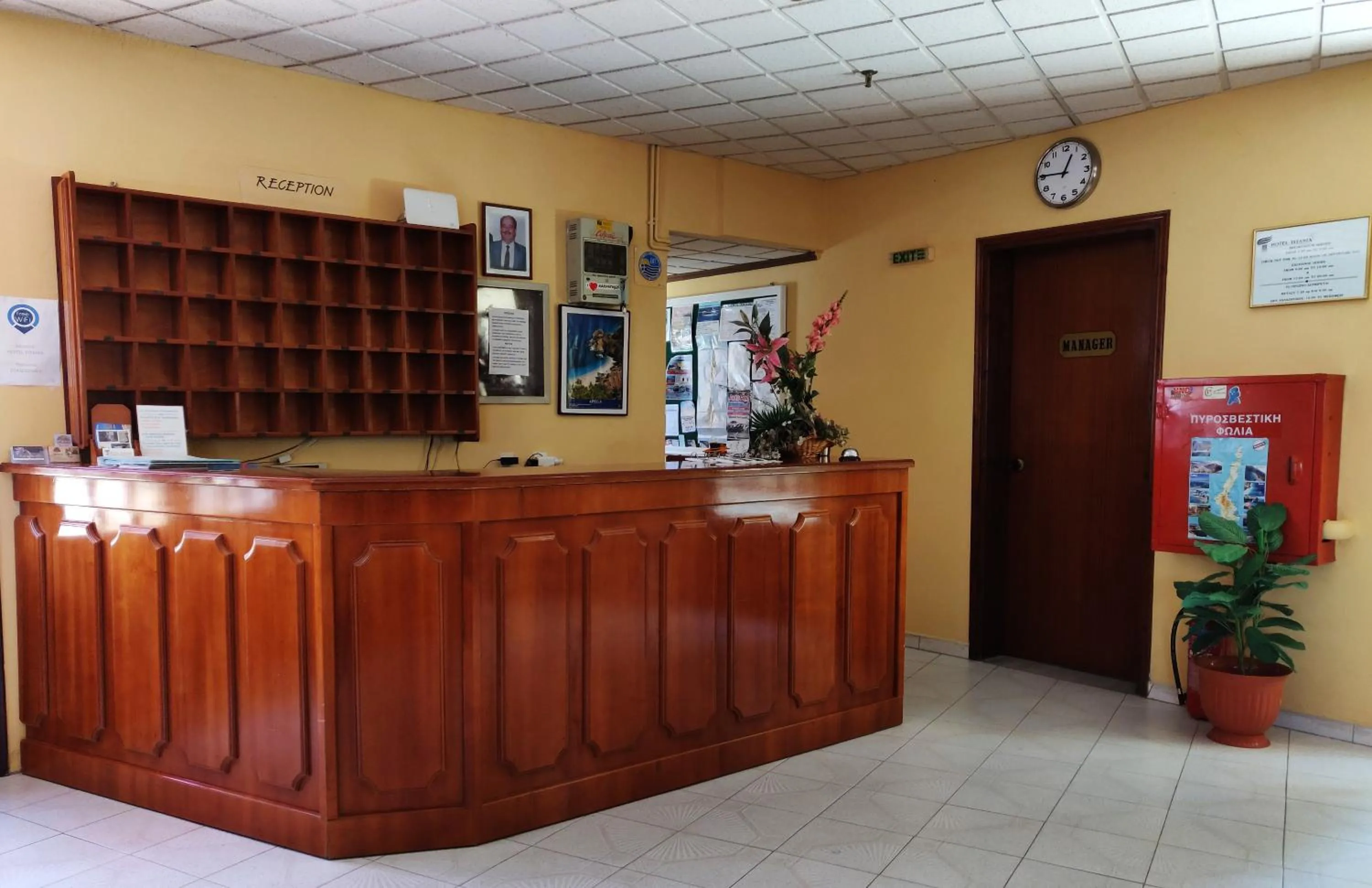 Lobby or reception in Titania Hotel Karpathos