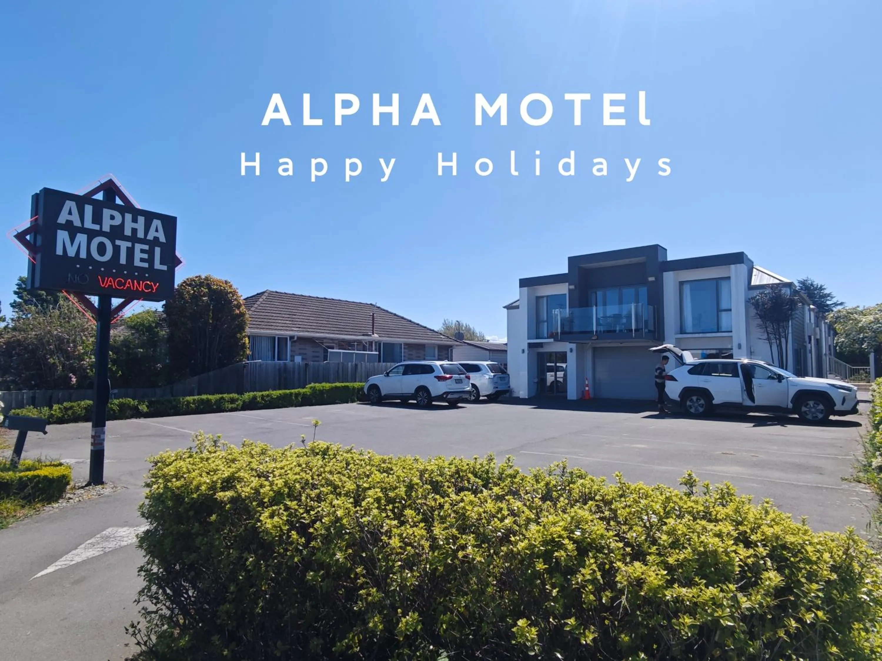Street view in Alpha Motel with Spa-Bath