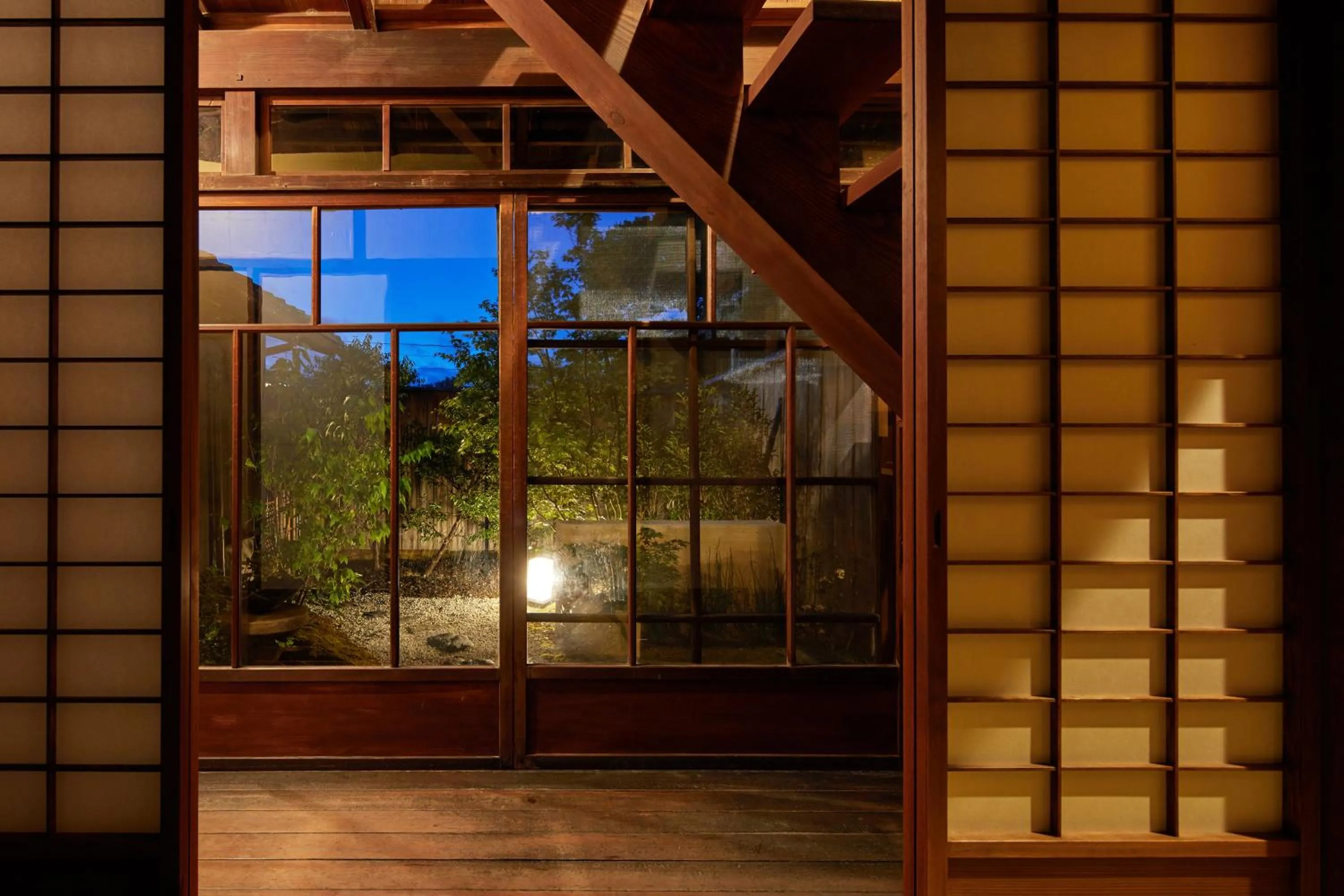 Sunset in Kyomachiya Hotel Mifuku