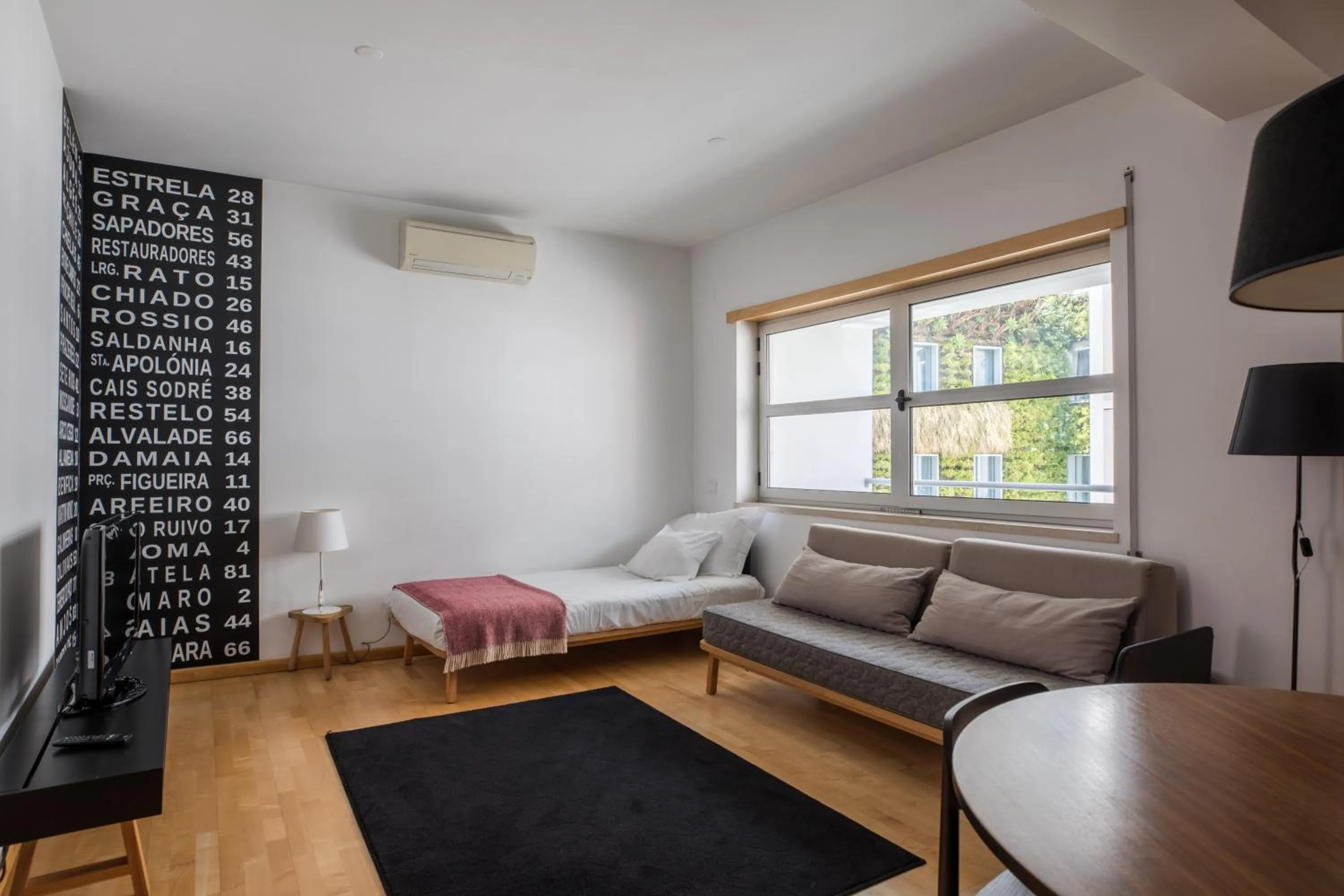 Living room in The Lisbonaire Apartments