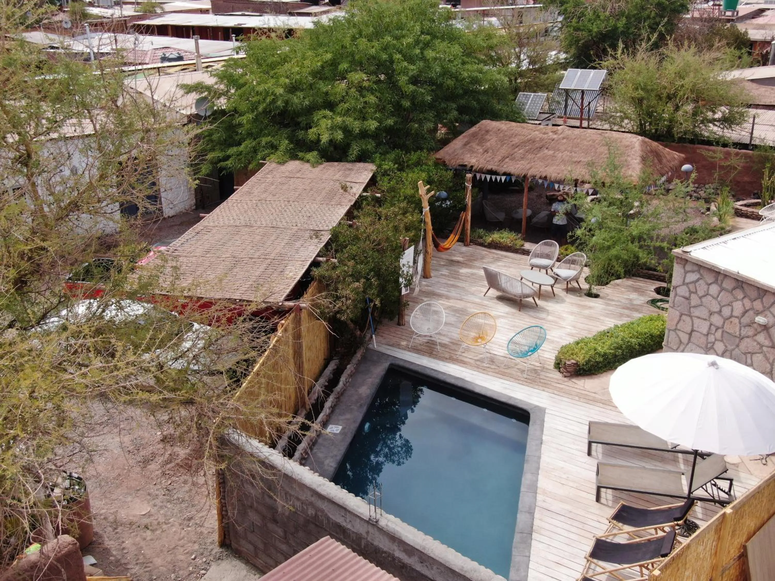 Pool view in Hotel Jardin Atacama