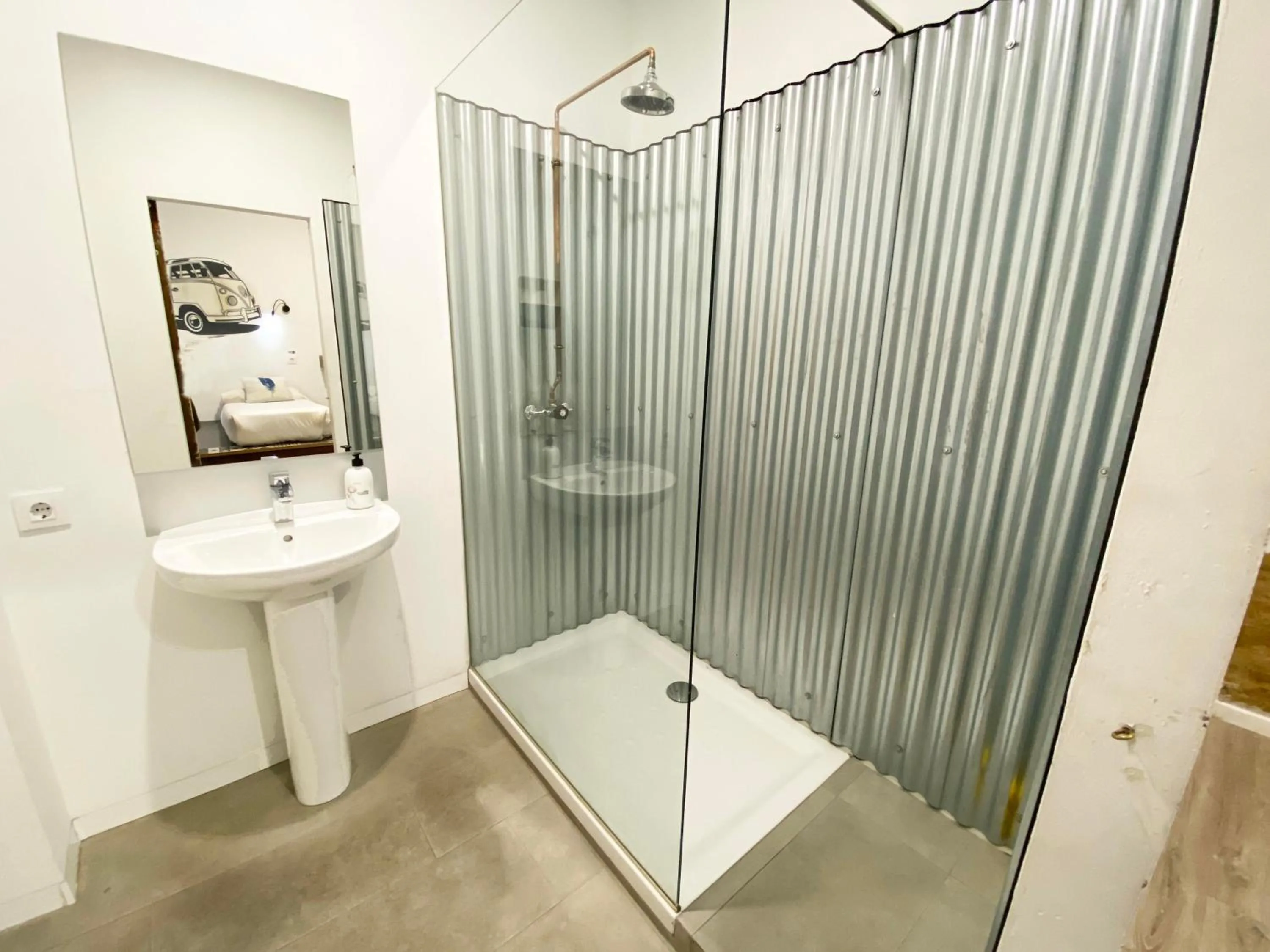 Shower in ECO Hostel