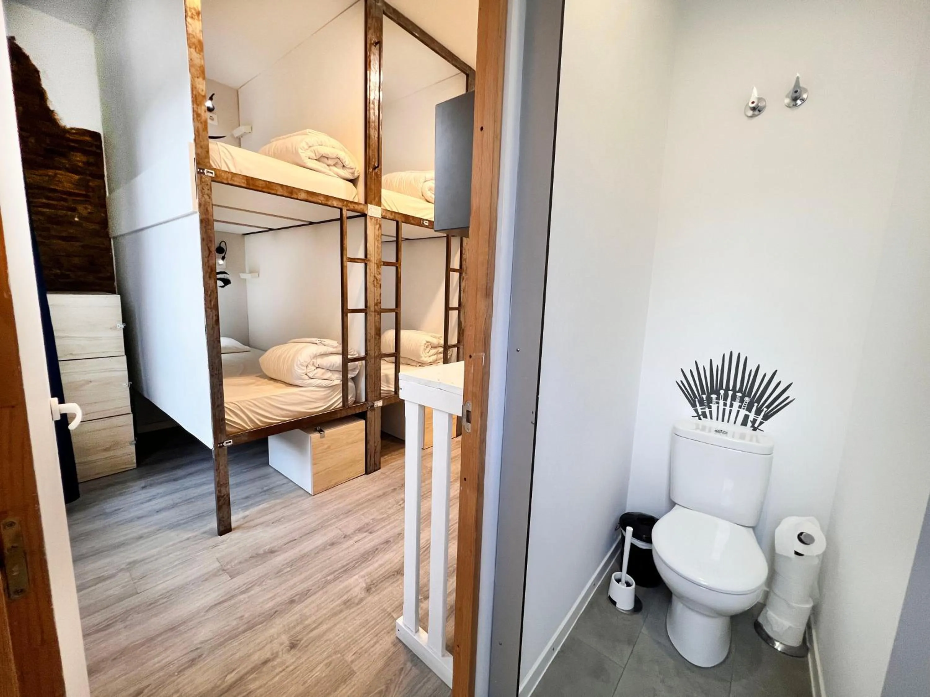 Bathroom, Bed in ECO Hostel