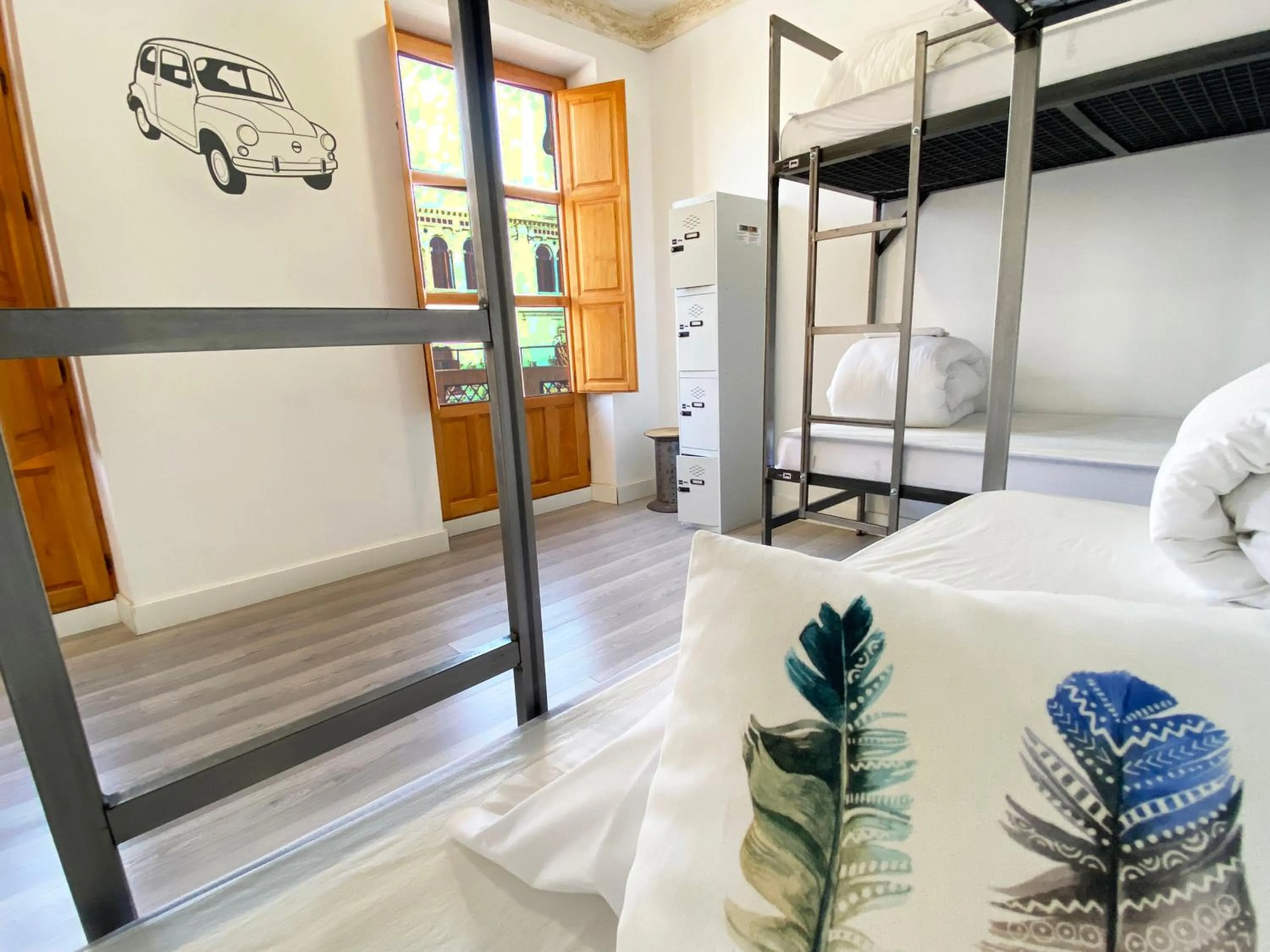 Decorative detail, Bed in ECO Hostel