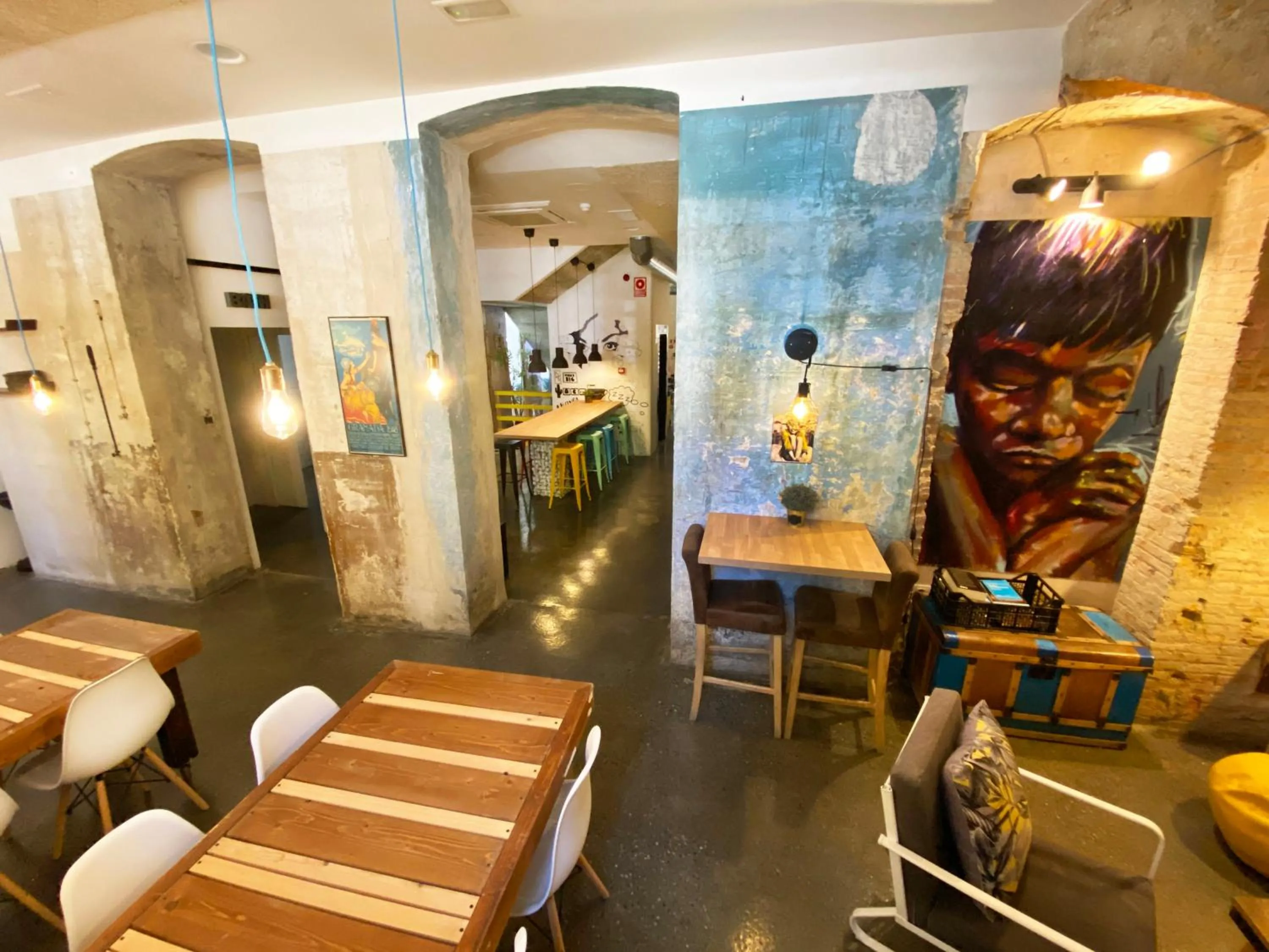 Seating area in ECO Hostel