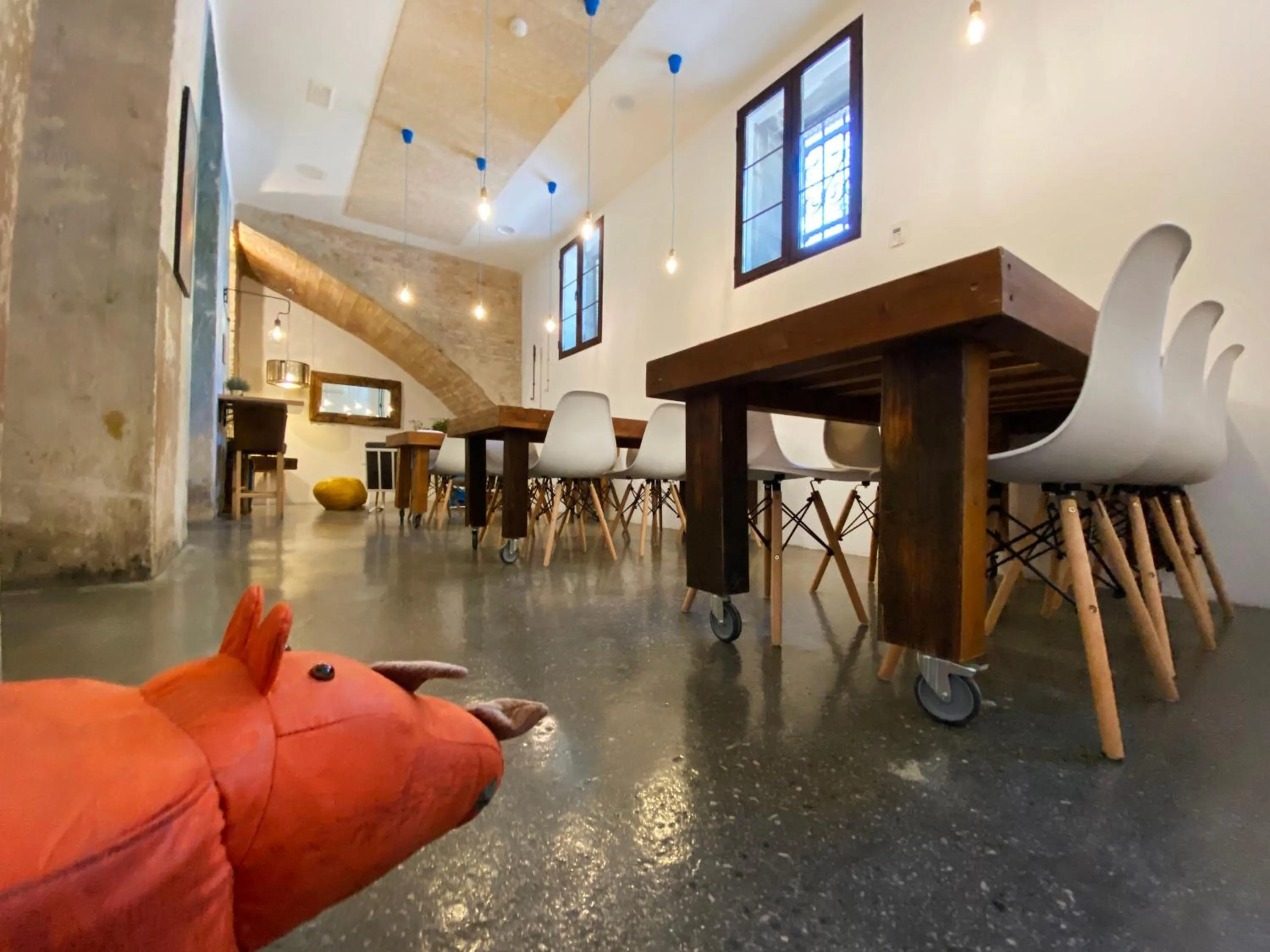 Seating area in ECO Hostel