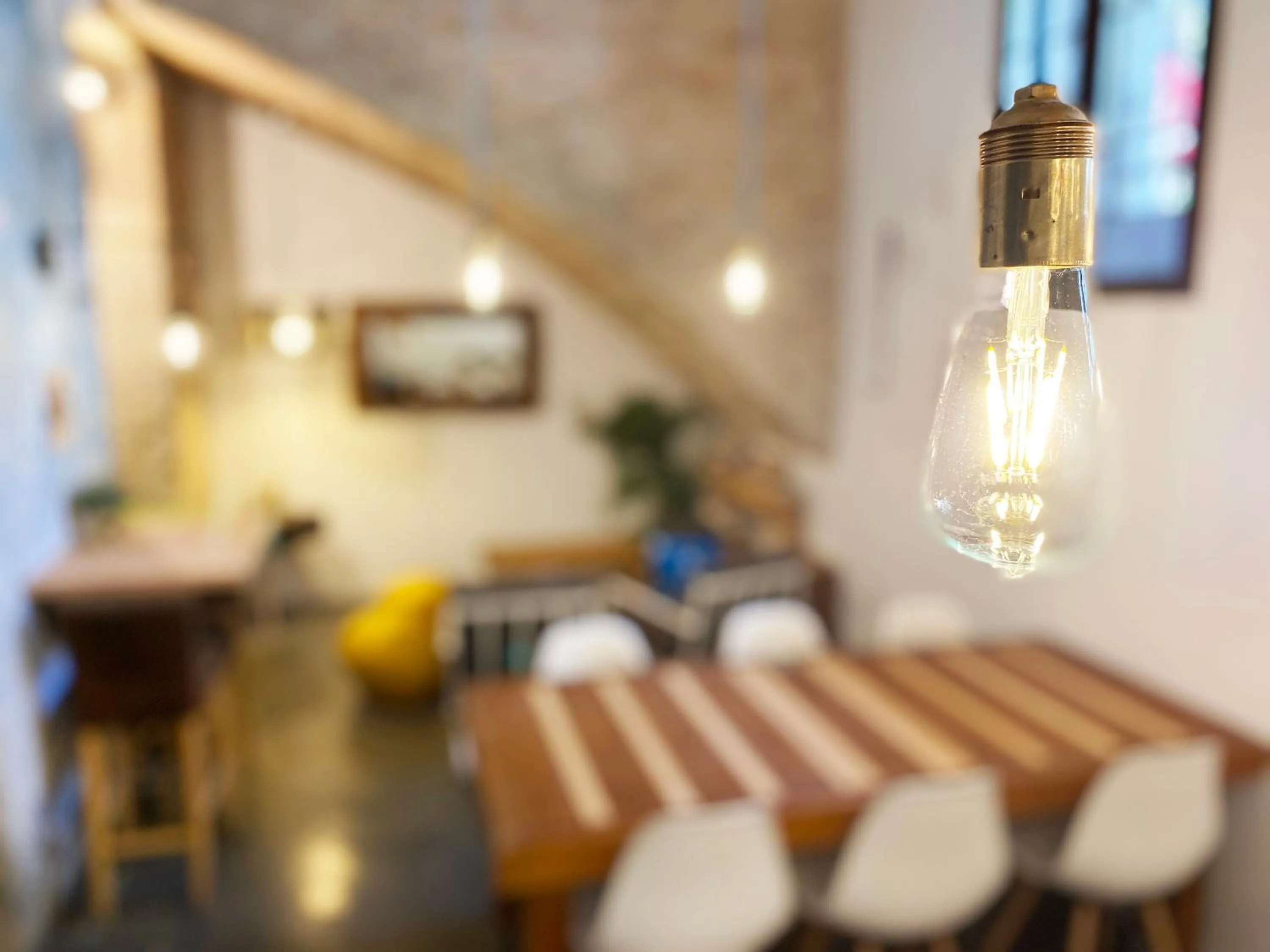 Seating area in ECO Hostel