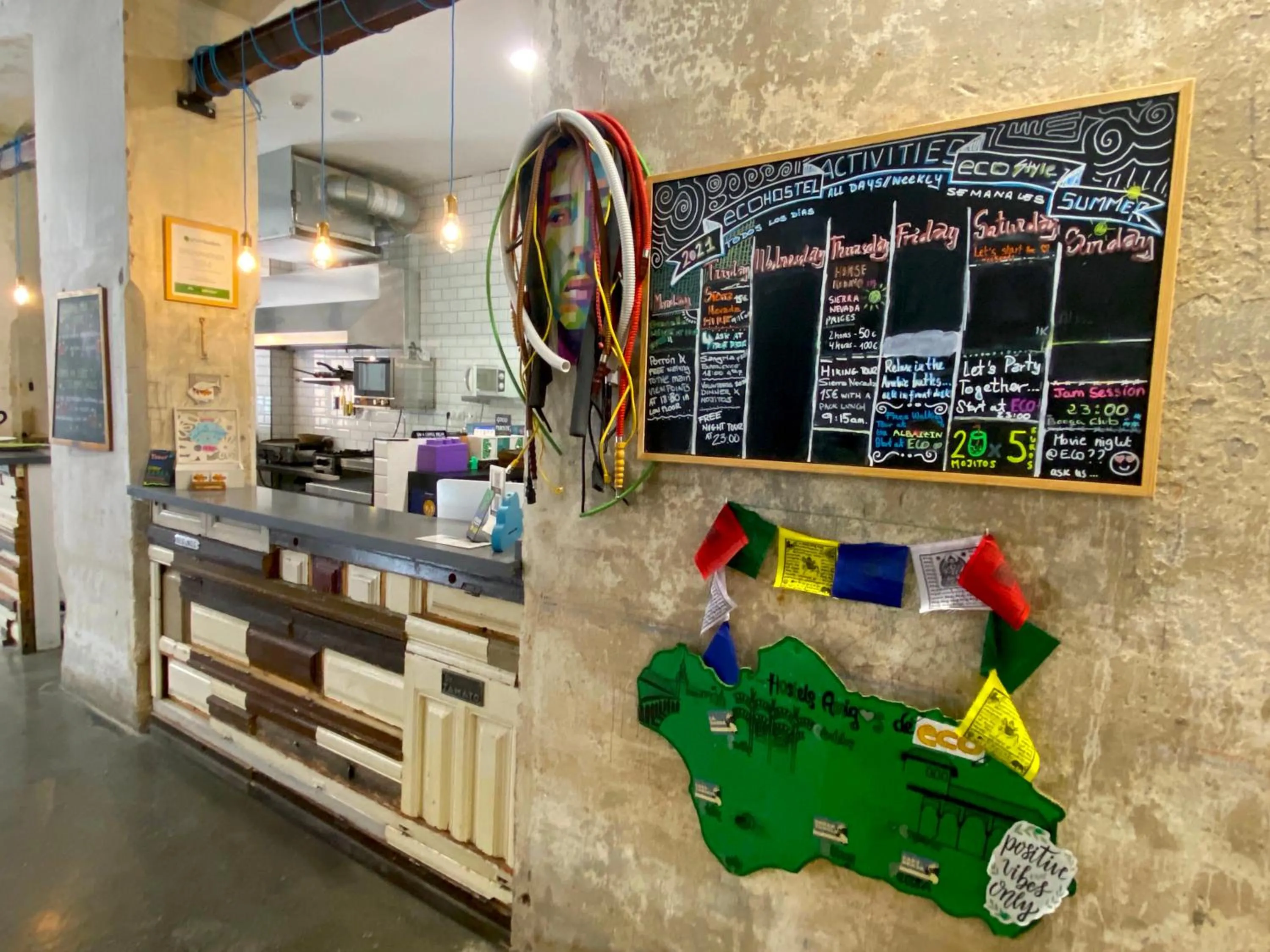 Lobby or reception in ECO Hostel