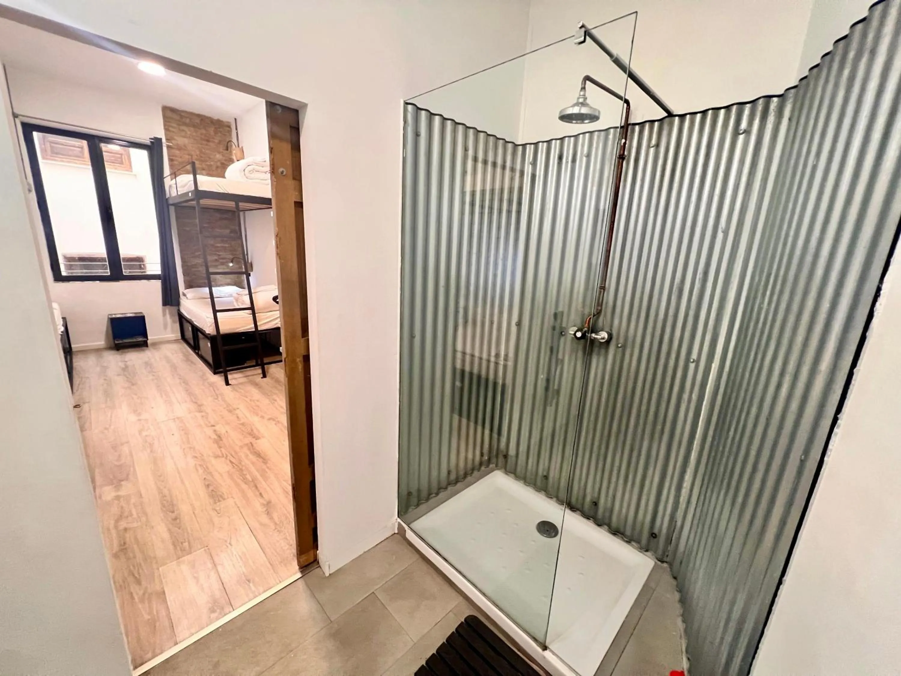 Shower in ECO Hostel