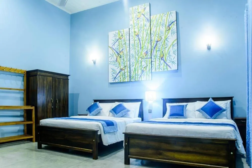 Bed in Man Mountain Villa