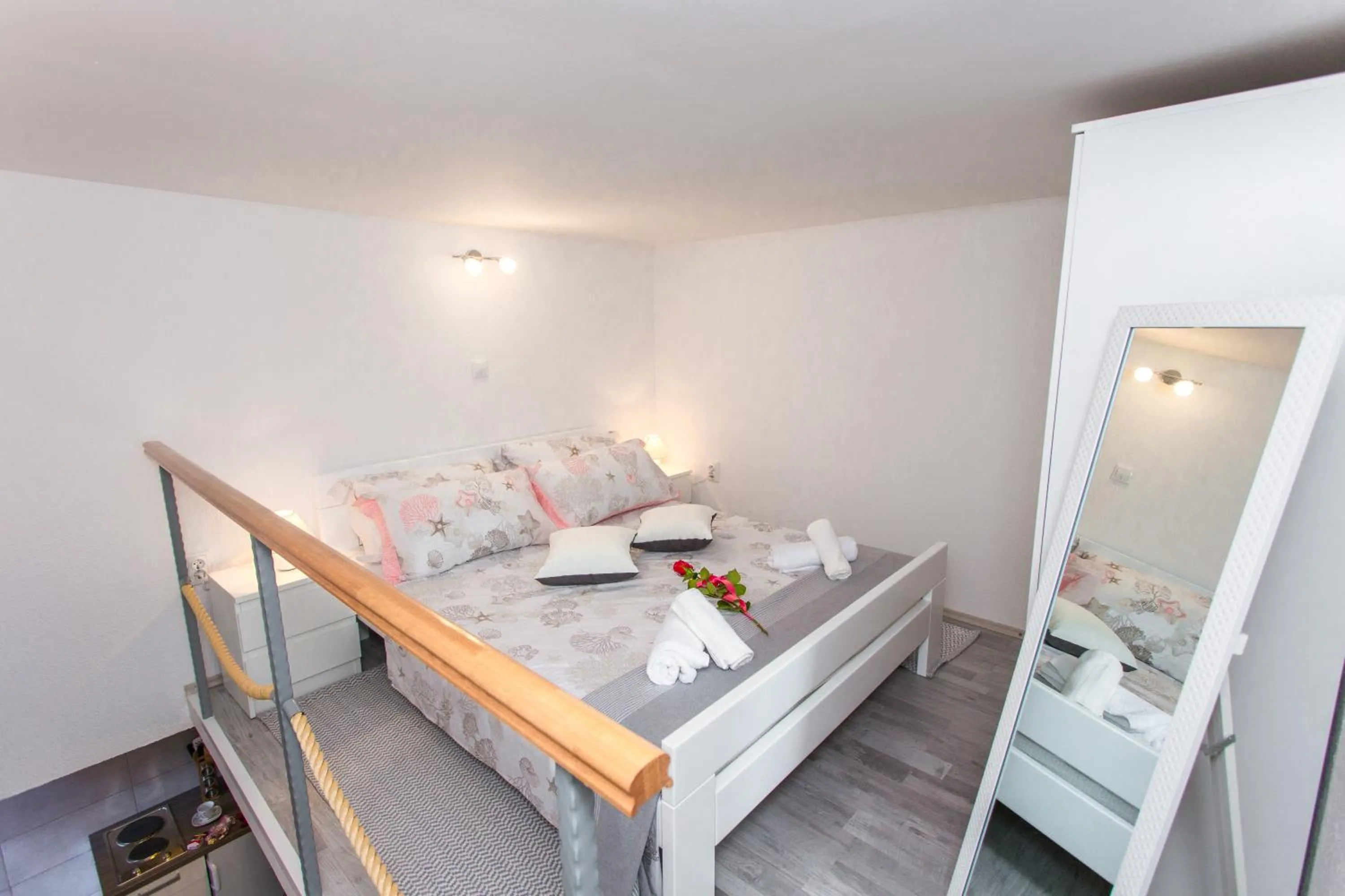 Bed in Studio Apartment Vasilj