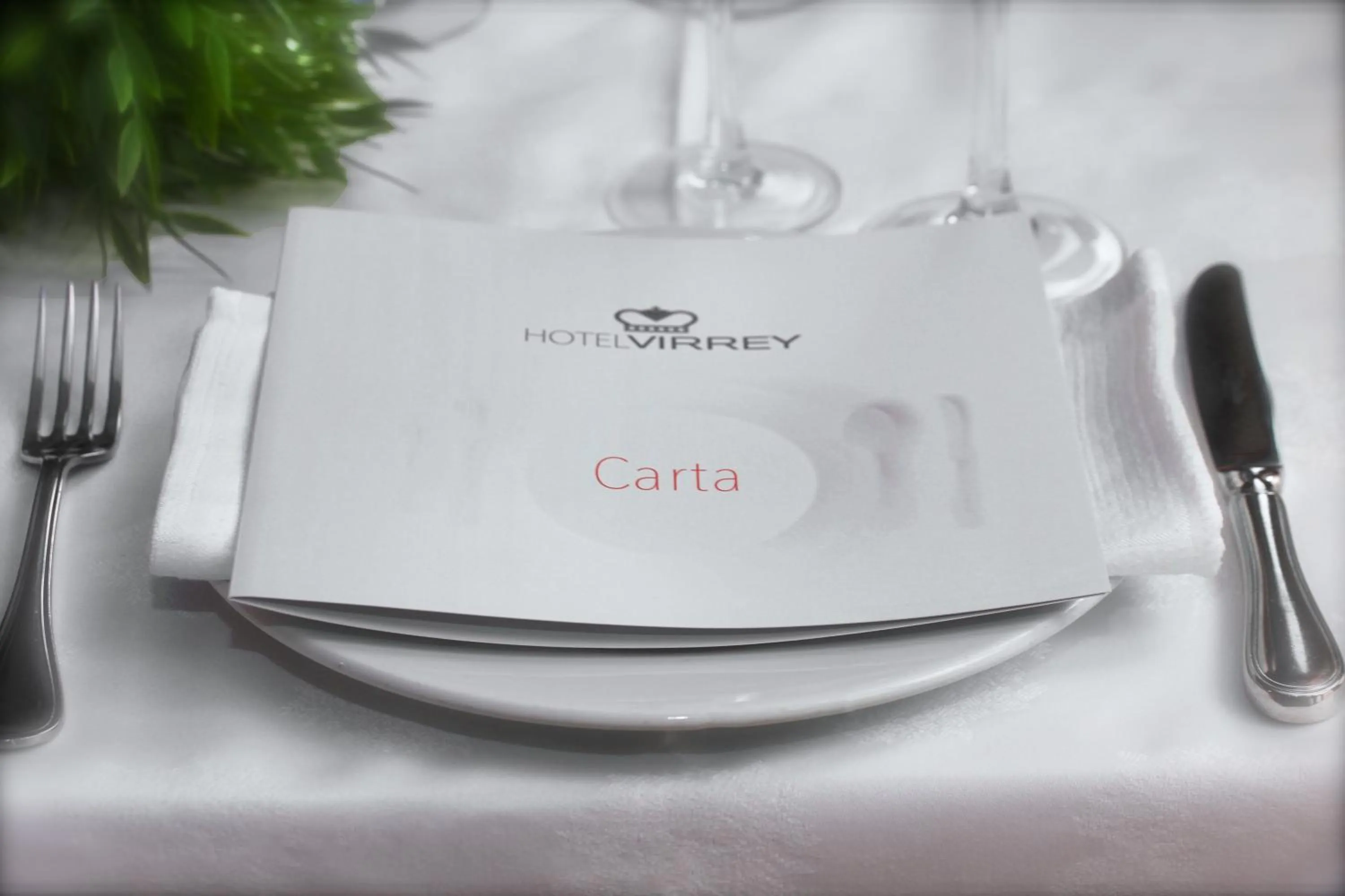 Food and drinks in Hotel Virrey