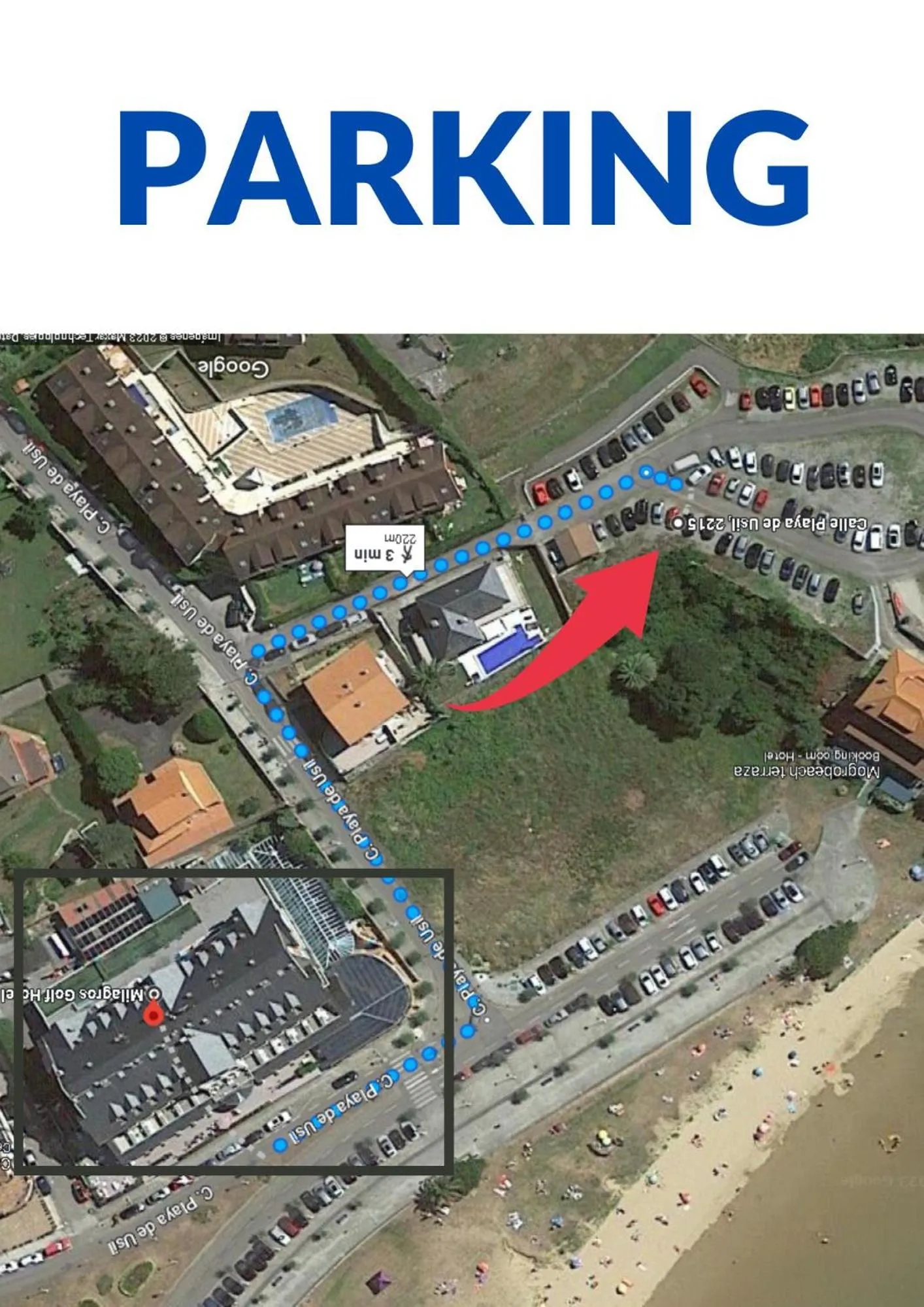 Parking in Hotel Milagros Golf