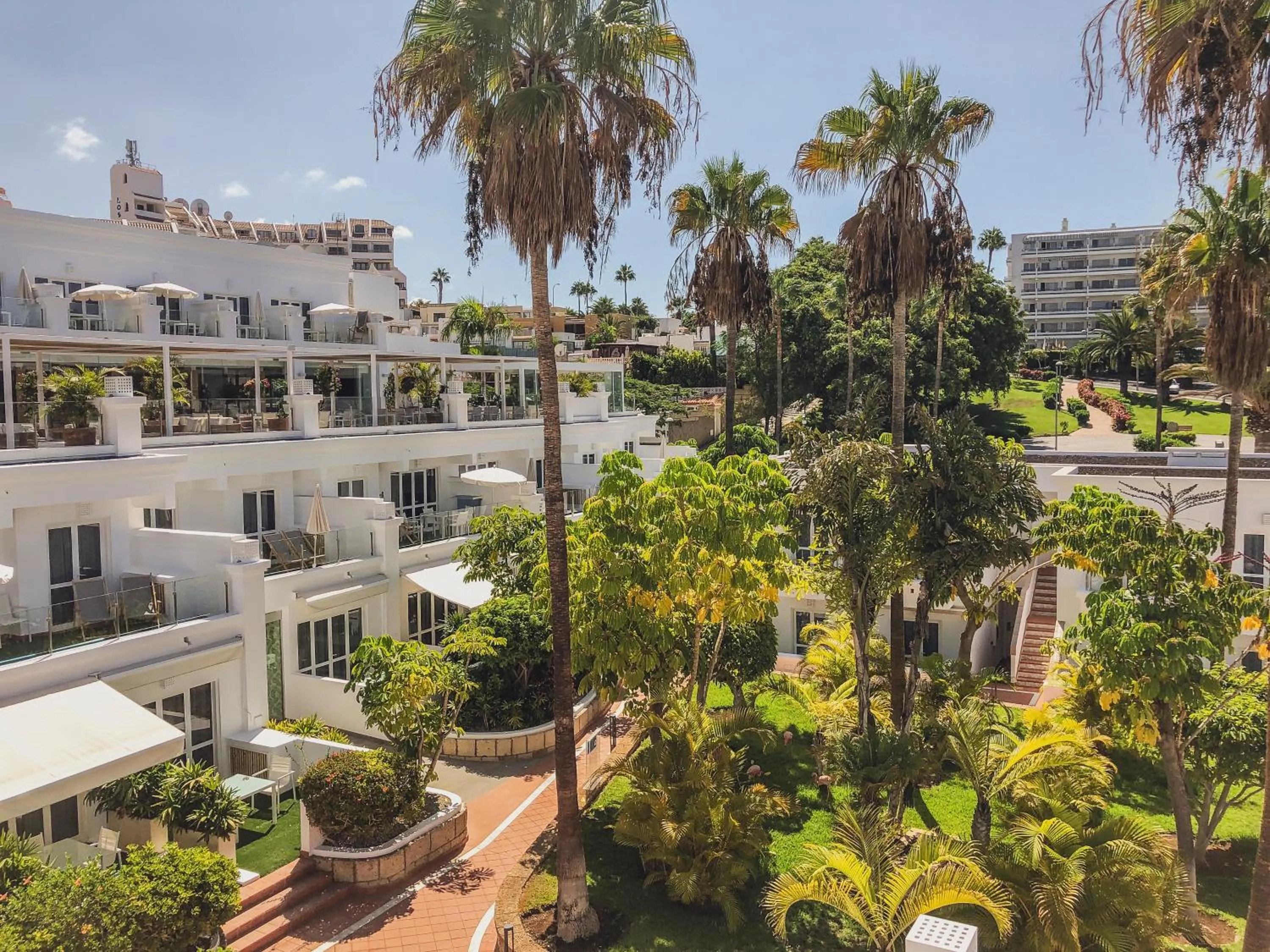 Garden view in Flamingo Beach Mate