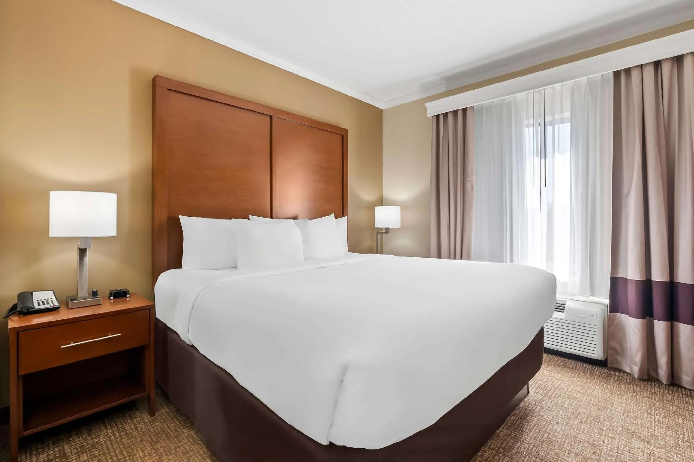 Bed in Comfort Suites Panama City near Tyndall AFB