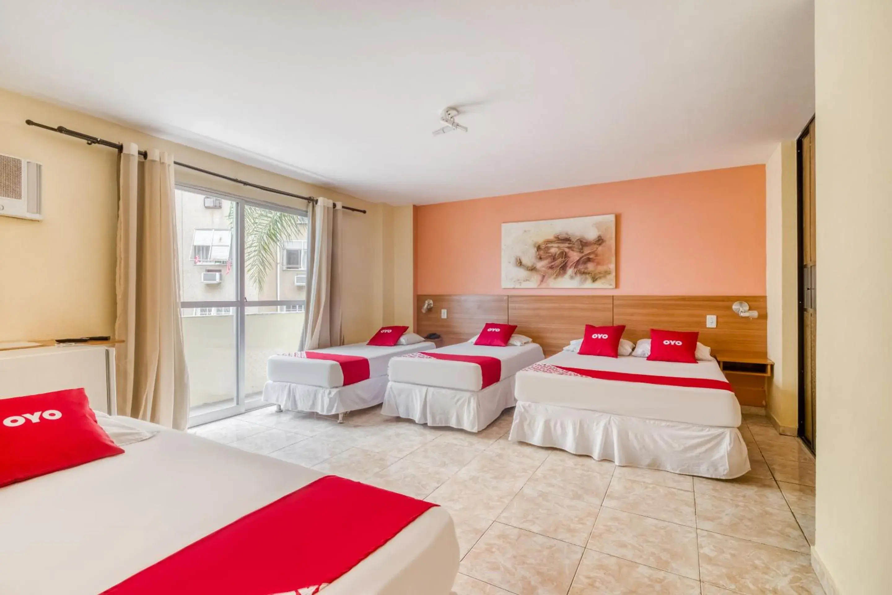 Quintuple Room (1 Double bed + 3 Single bed) - single occupancy in OYO Rio Colinas Hotel, Rio de Janeiro Quintuple Room (1 Double bed + 3 Single bed) - single occupancy in OYO Rio Colinas Hotel, Rio de Janeiro