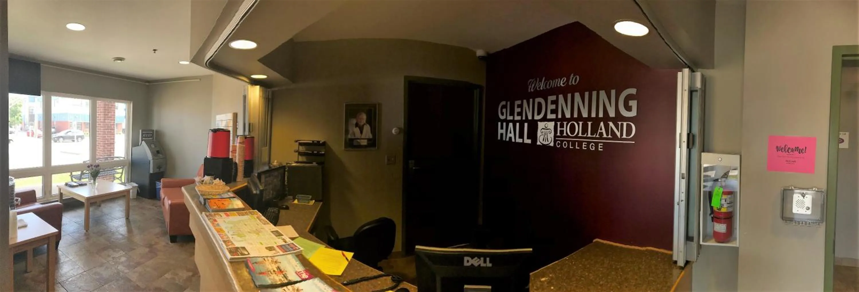 Lobby or reception in Glendenning Hall at Holland College