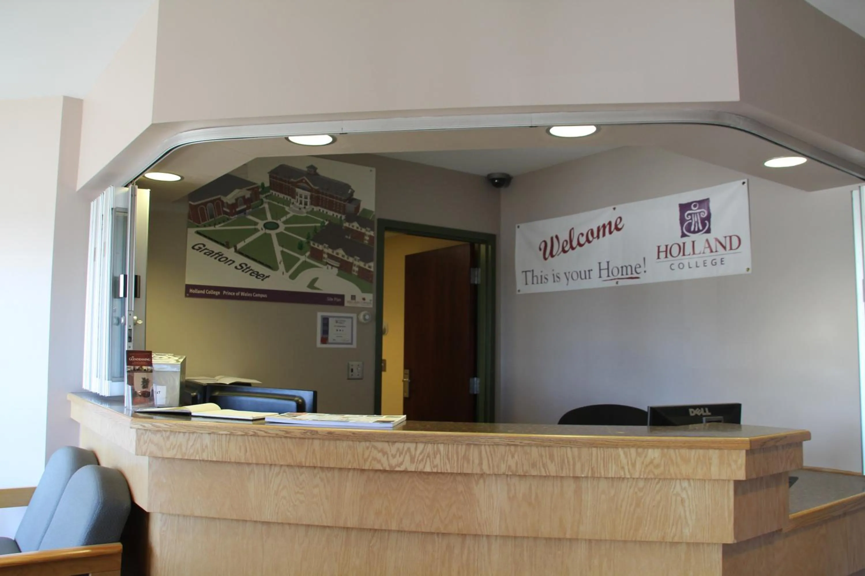 Lobby or reception in Glendenning Hall at Holland College