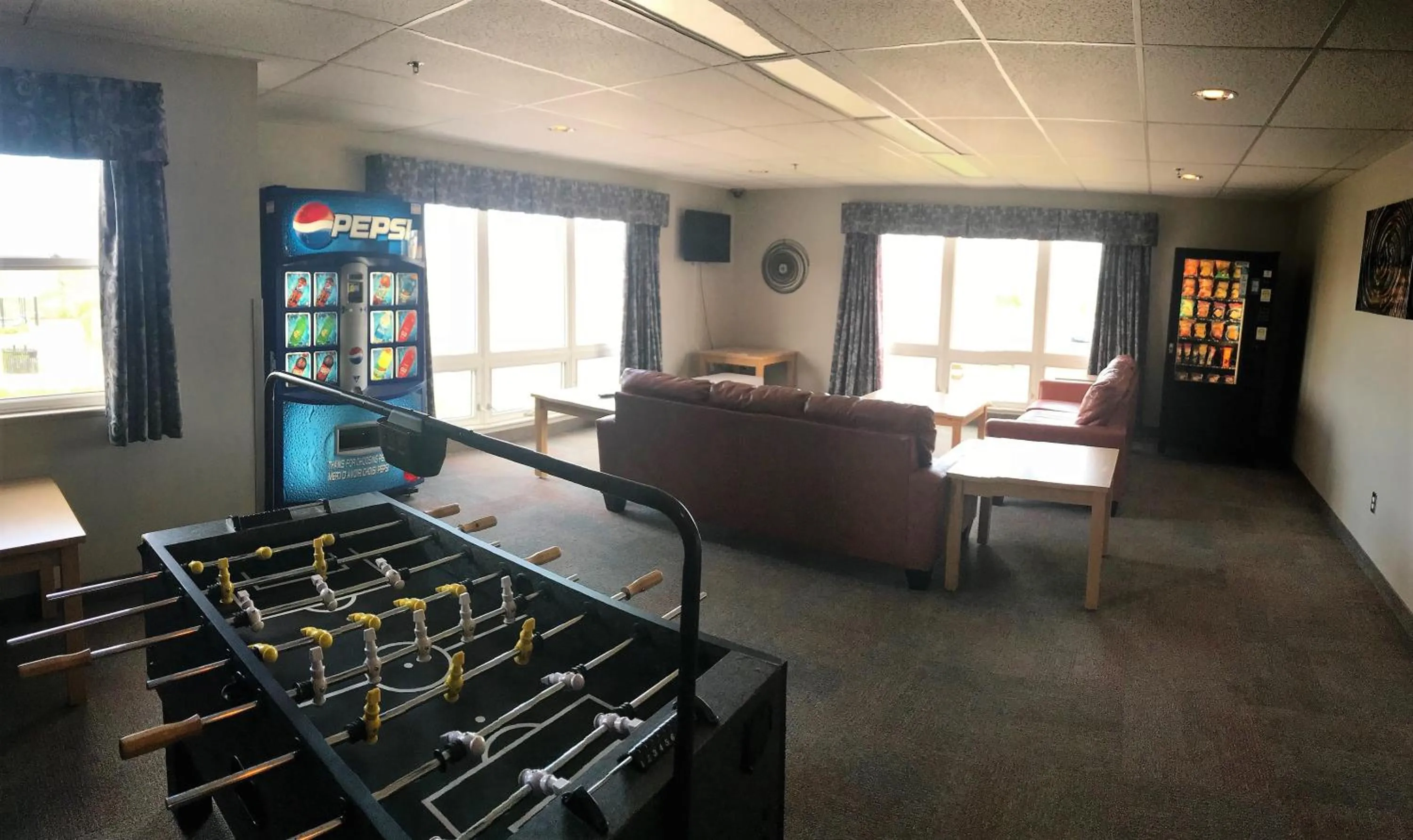 Communal lounge/ TV room in Glendenning Hall at Holland College