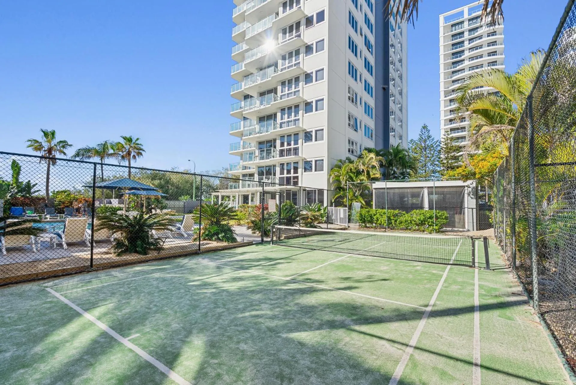 Tennis court in Boulevard Towers on Broadbeach