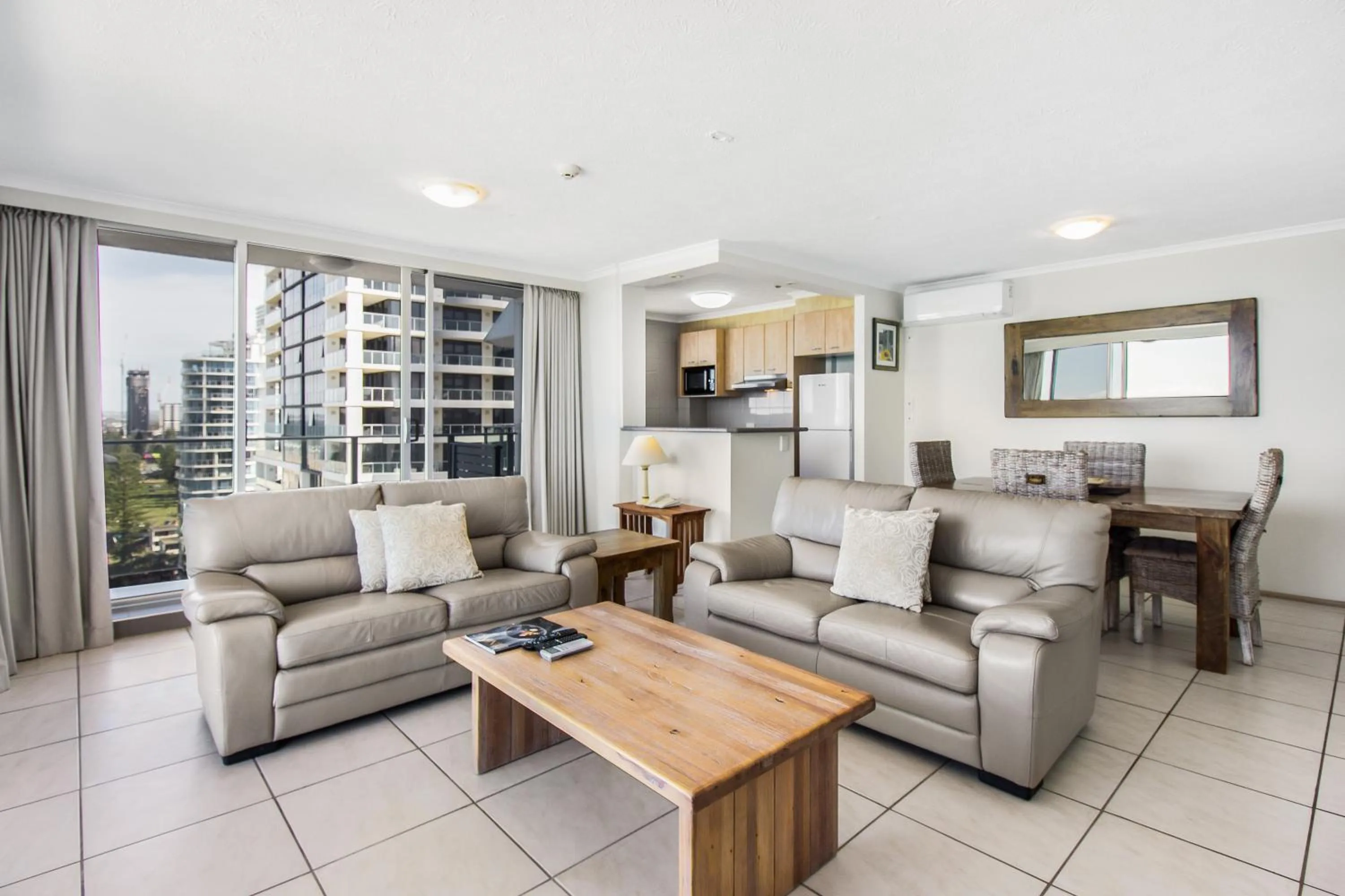 Living room in Boulevard Towers on Broadbeach