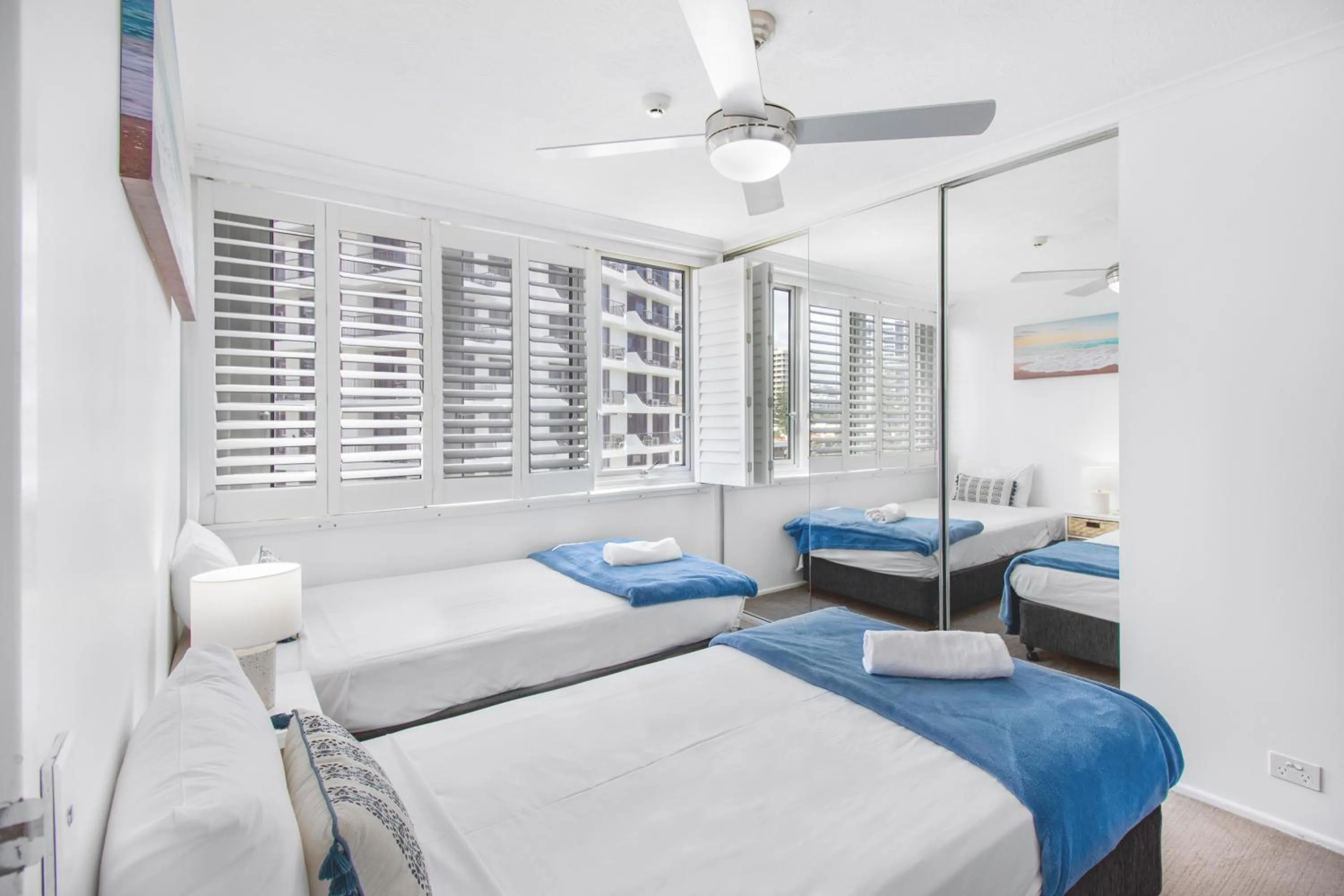 Bedroom, Bed in Boulevard Towers on Broadbeach