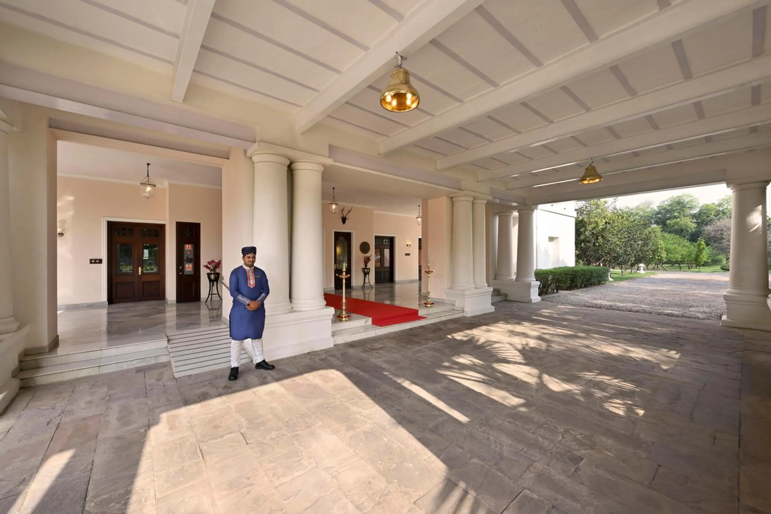 Facade/entrance in Taj Nadesar Palace