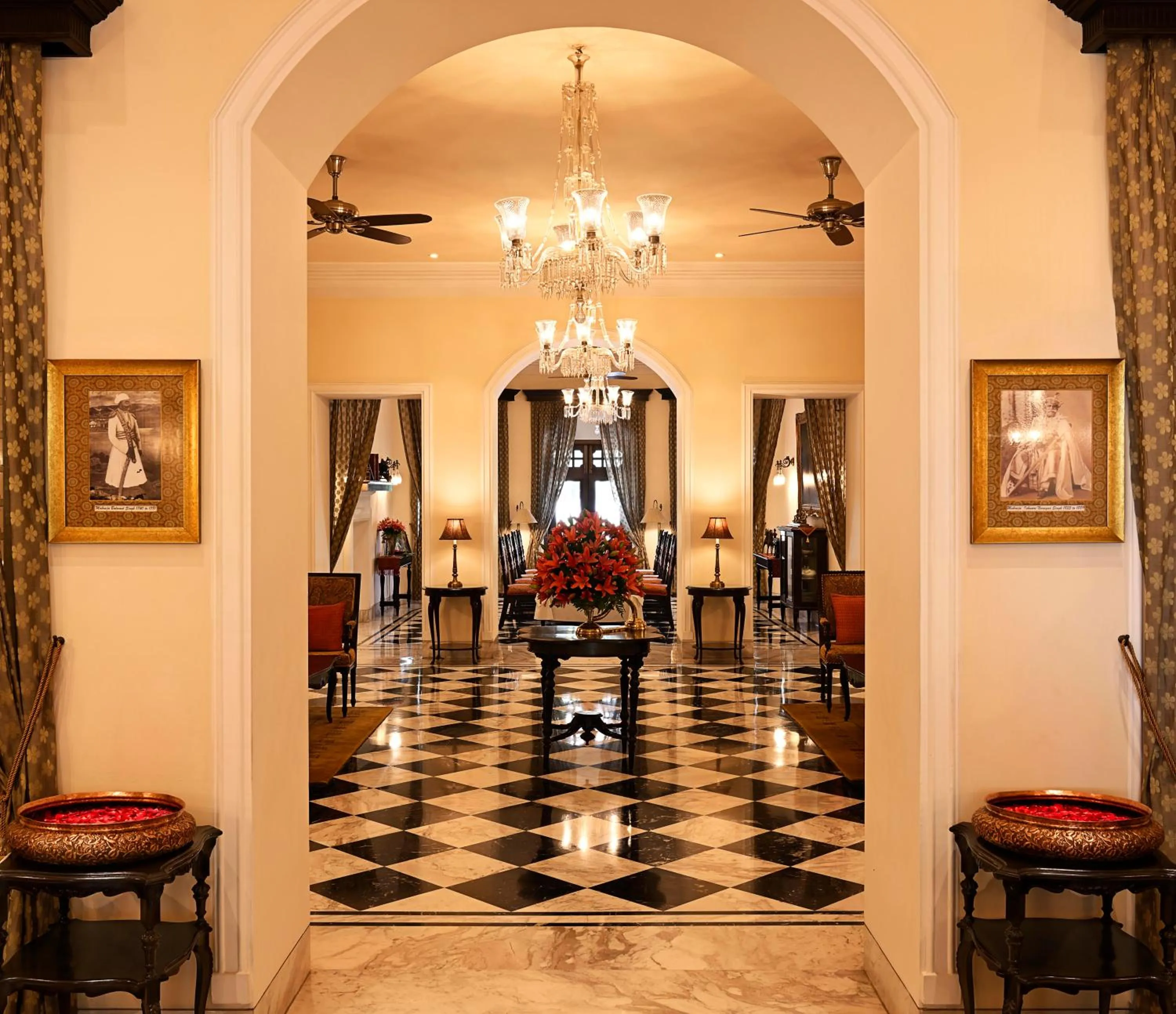 Lobby or reception in Taj Nadesar Palace