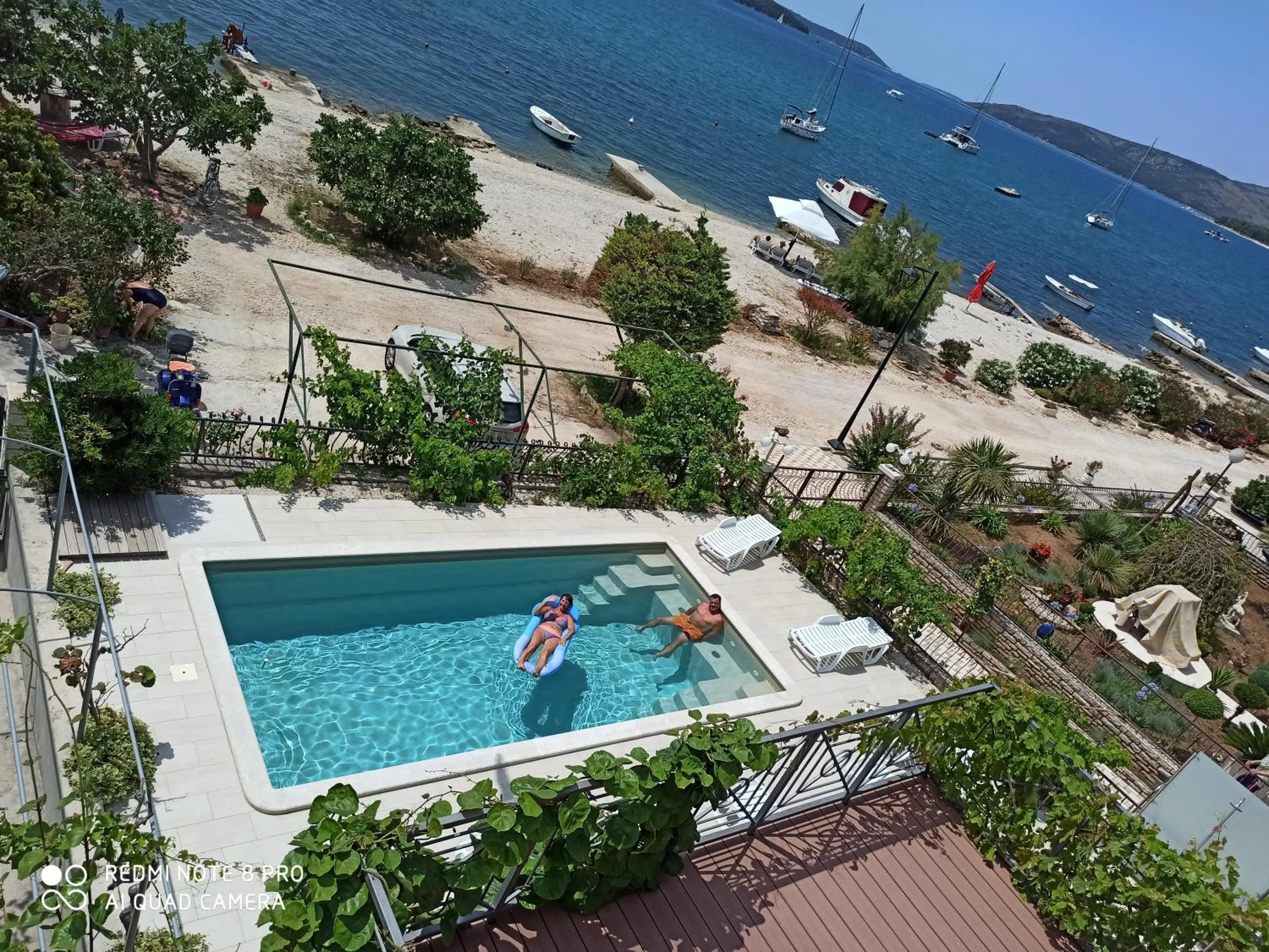 Pool view in Apartments Gina