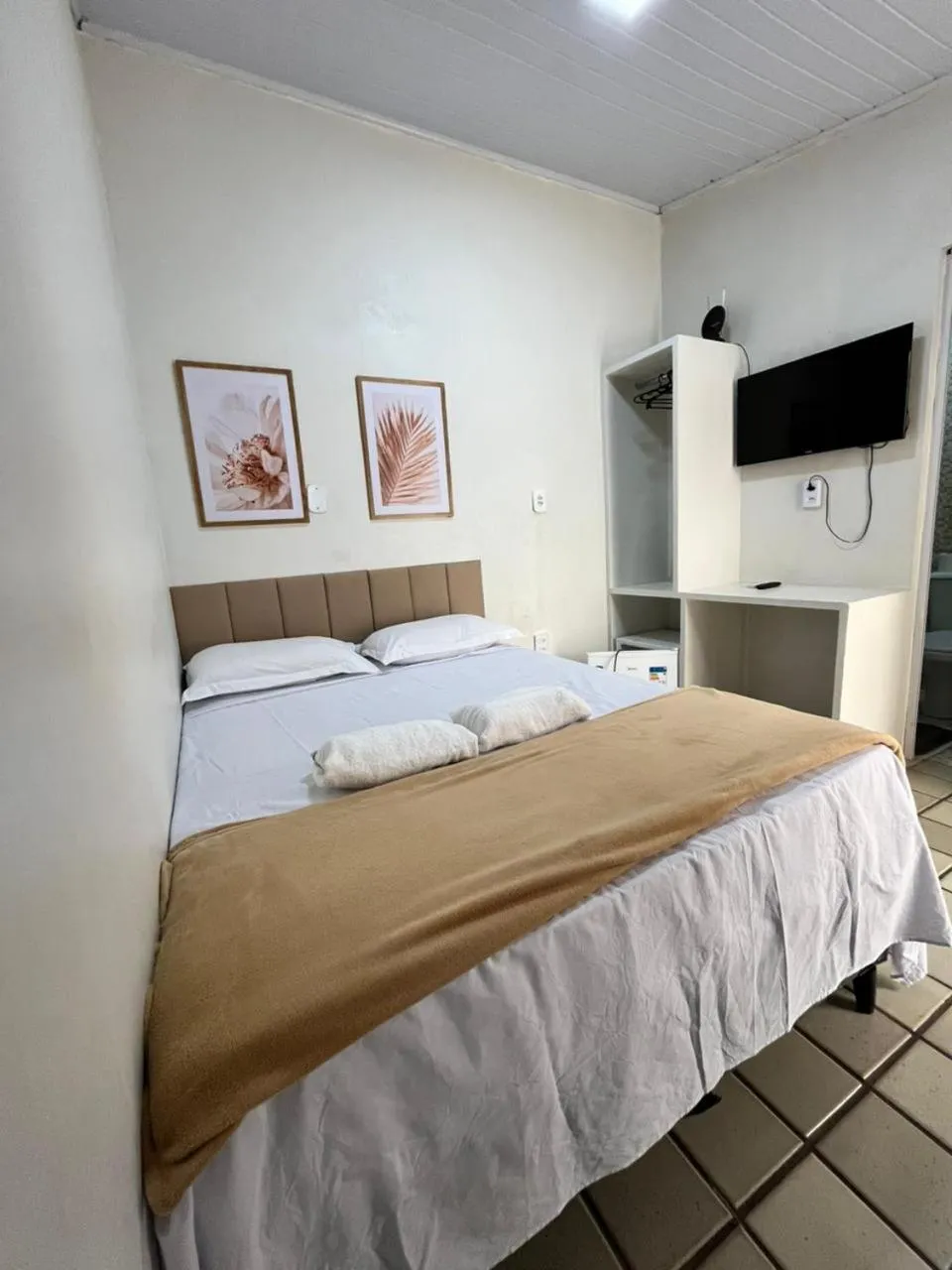 Bed in Hotel Pousada Calhau