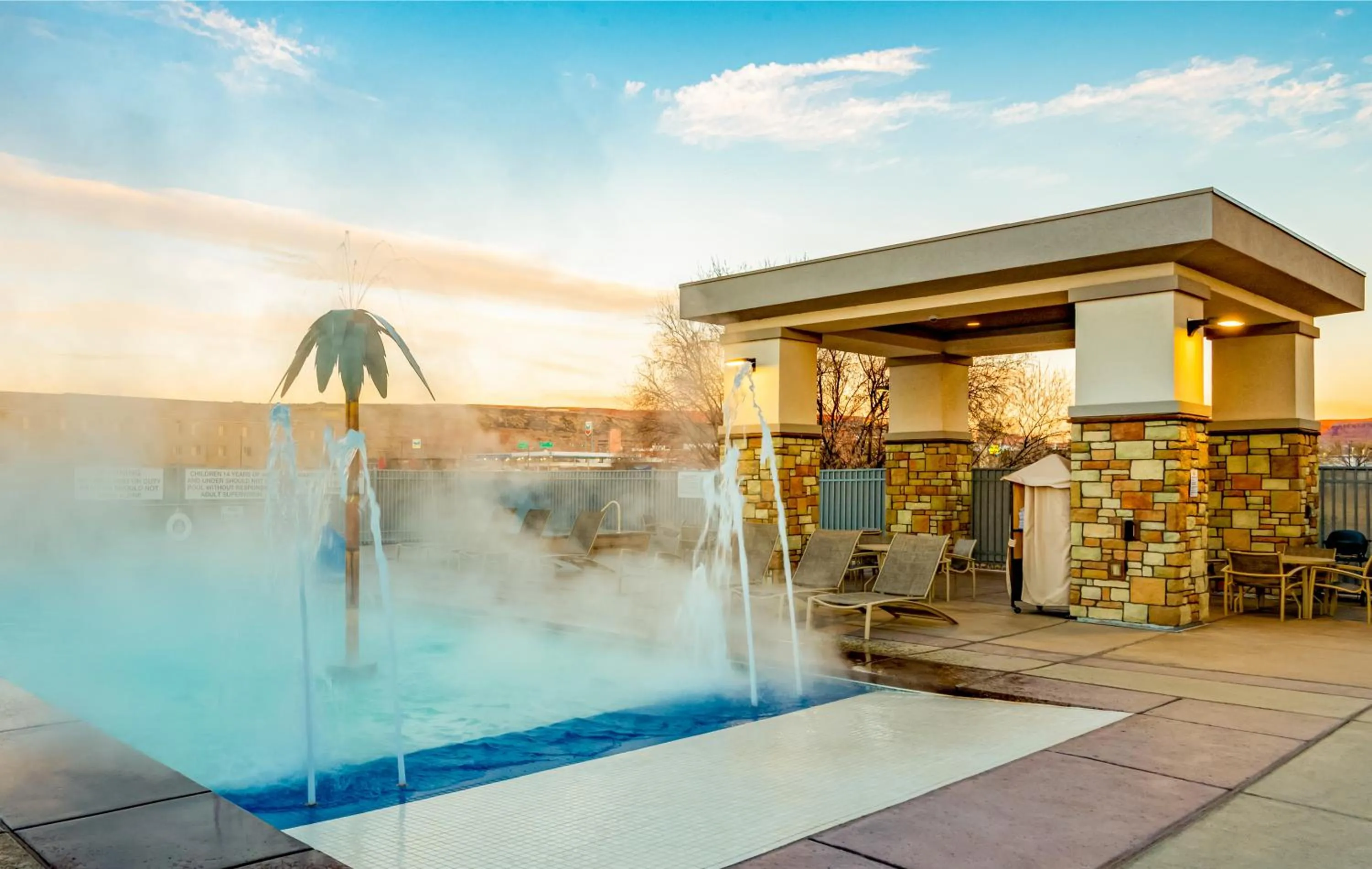 Pool view in My Place Hotel - St. George, UT