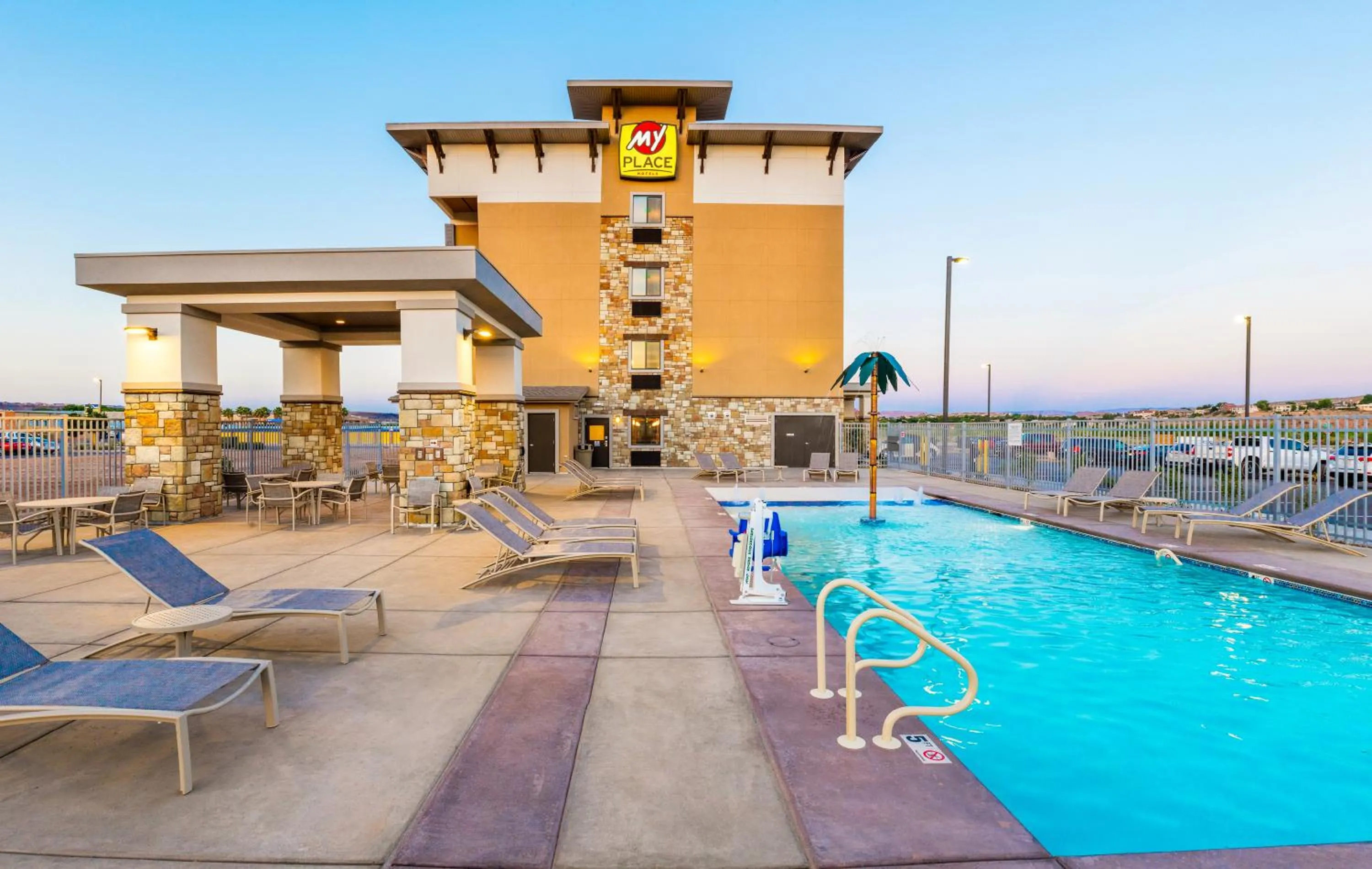 Property building in My Place Hotel - St. George, UT