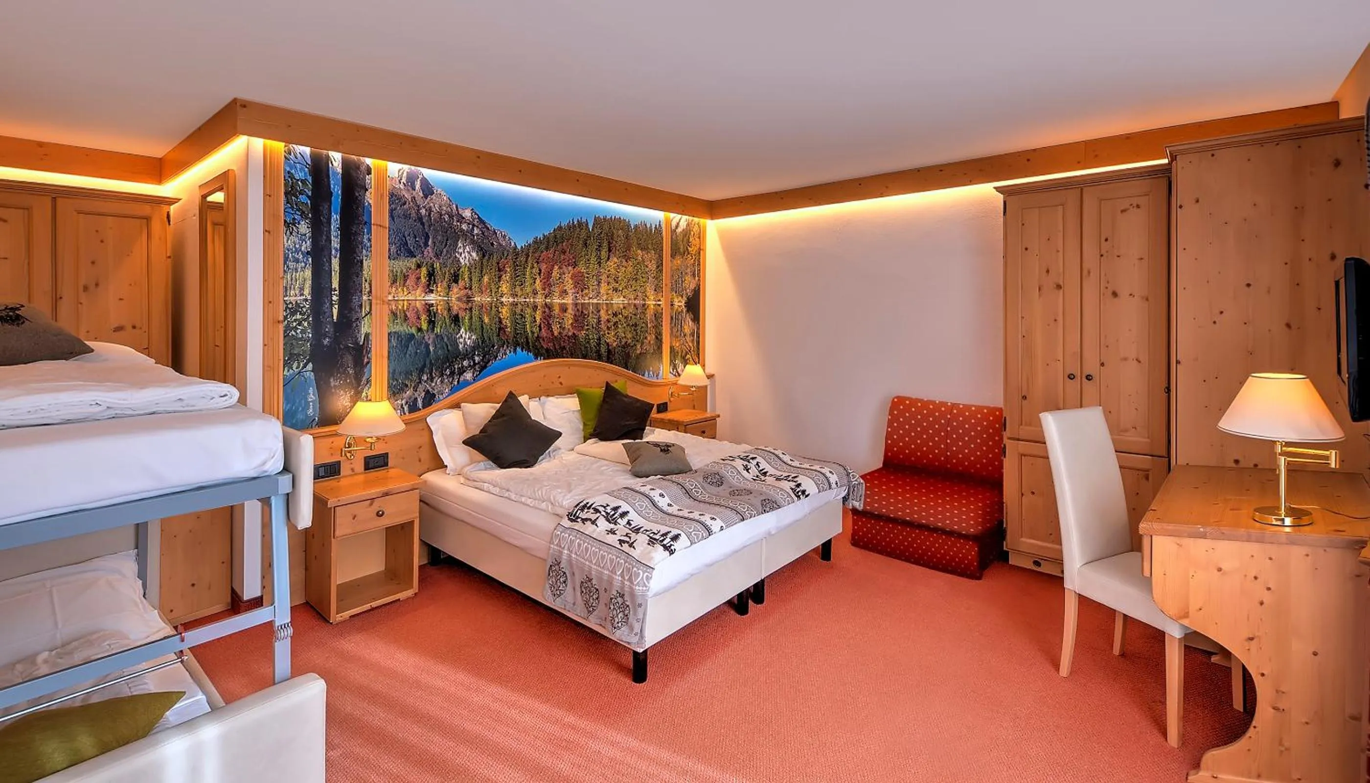 Bedroom, Bed in Hotel Caminetto