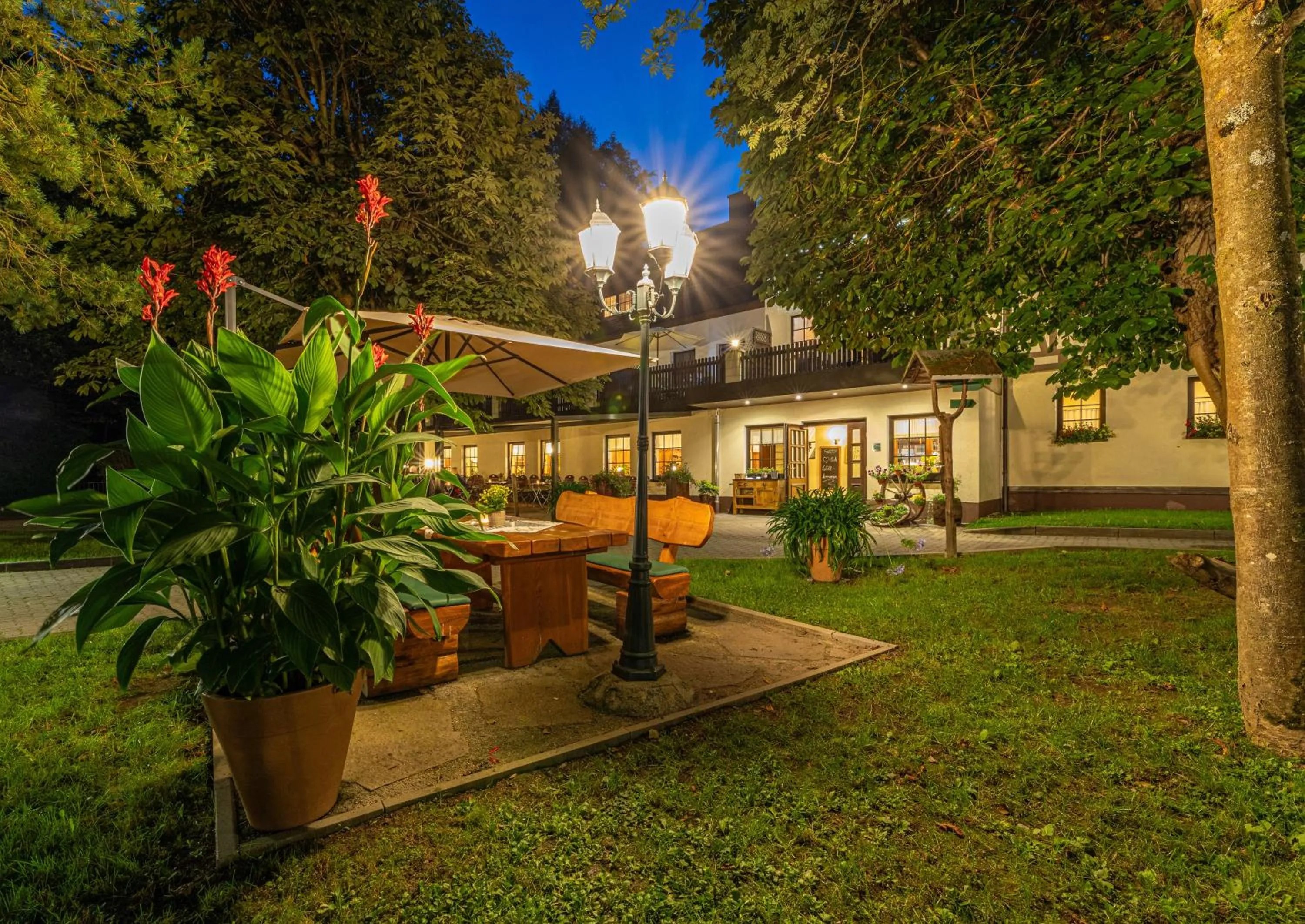 Garden in Waldgasthof & Hotel Am Sauwald