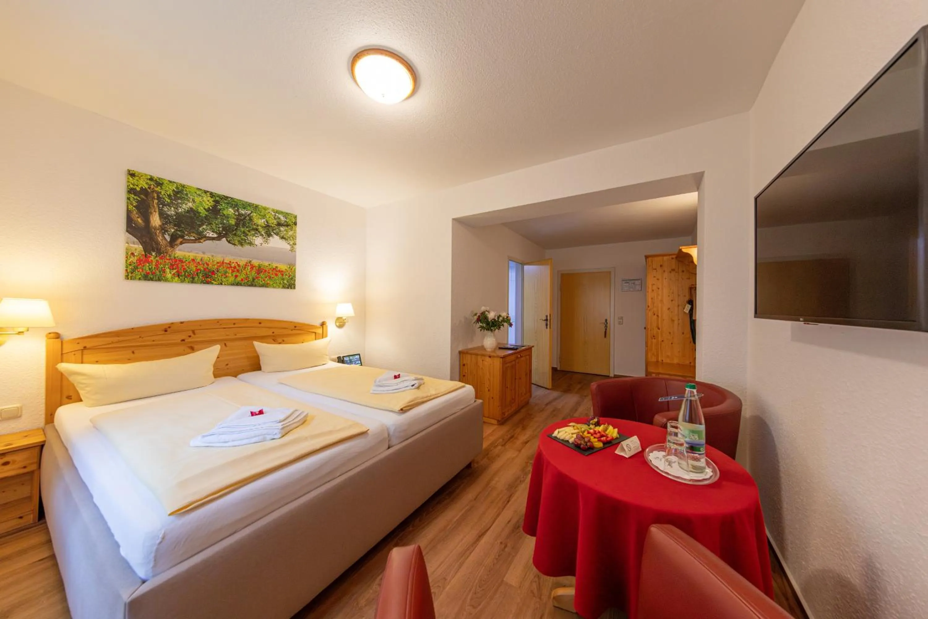 Photo of the whole room, Bed in Waldgasthof & Hotel Am Sauwald