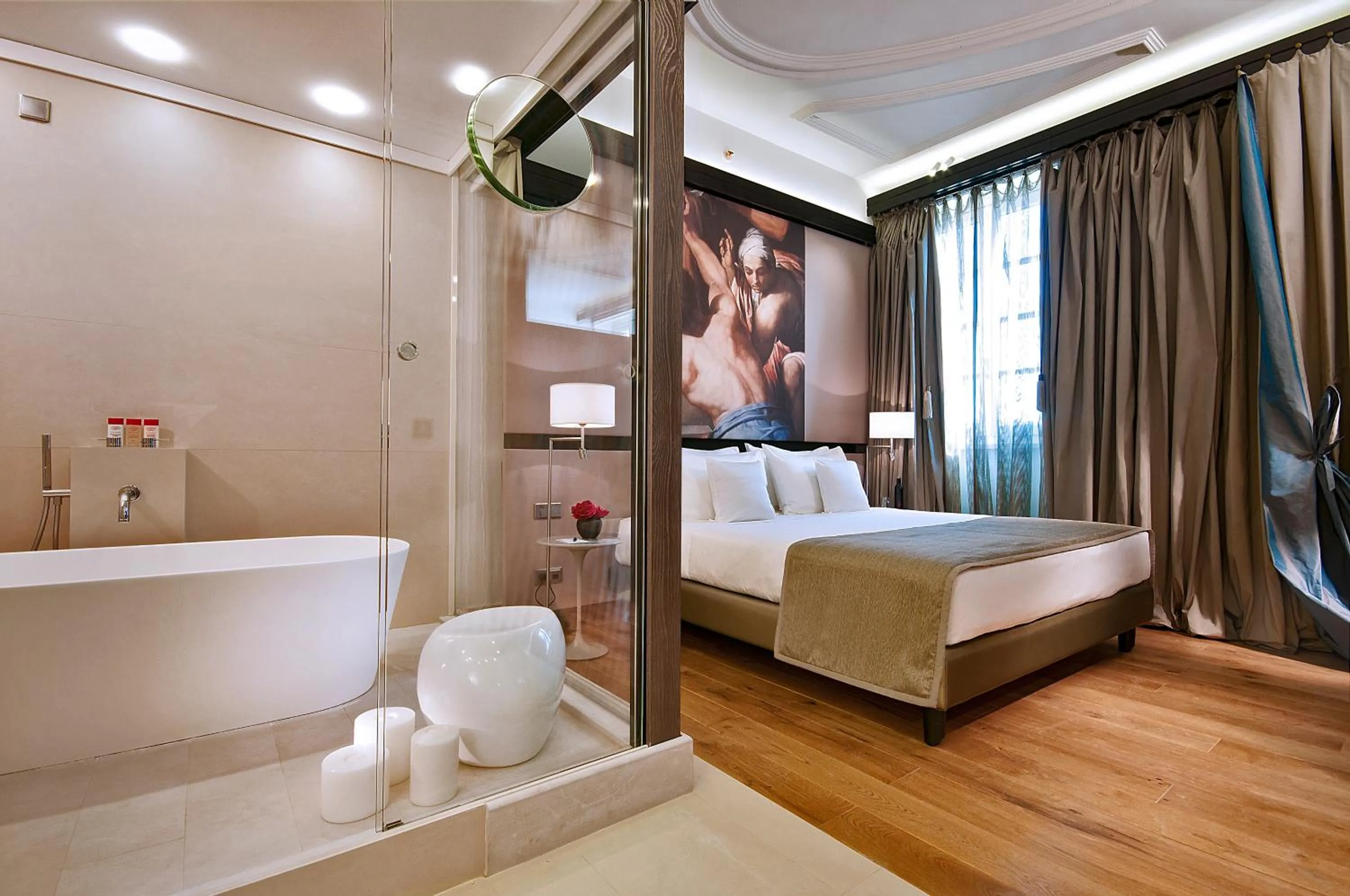 Bed in Villa Agrippina Gran Meliá – The Leading Hotels of the World