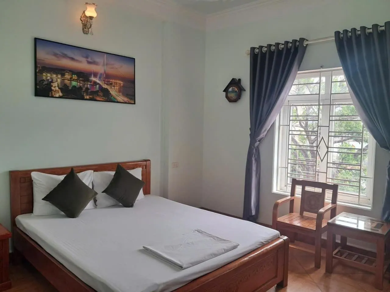 Bed in Hoang Yen Guesthouse
