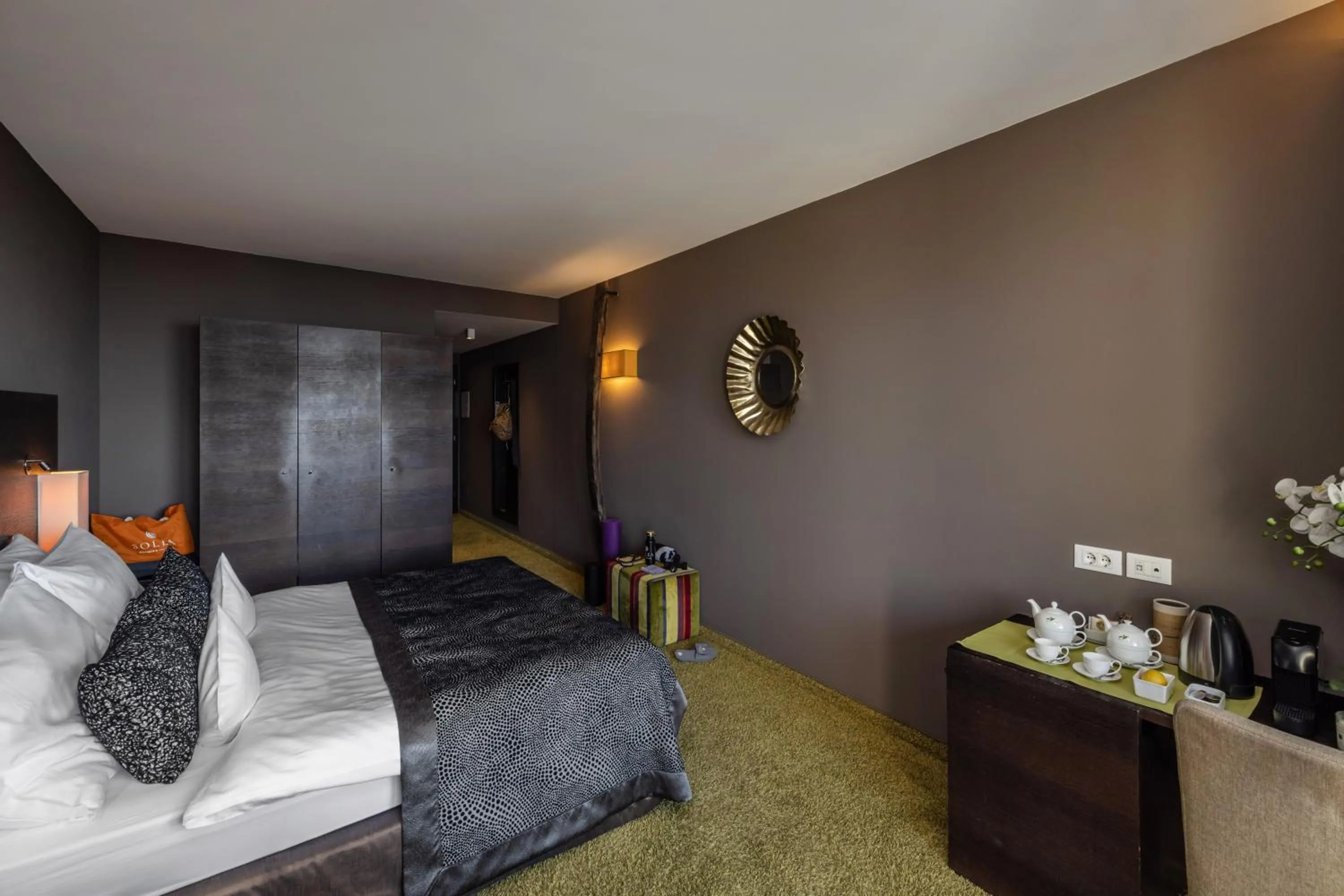 Bed in Hotel Der Weinmesser