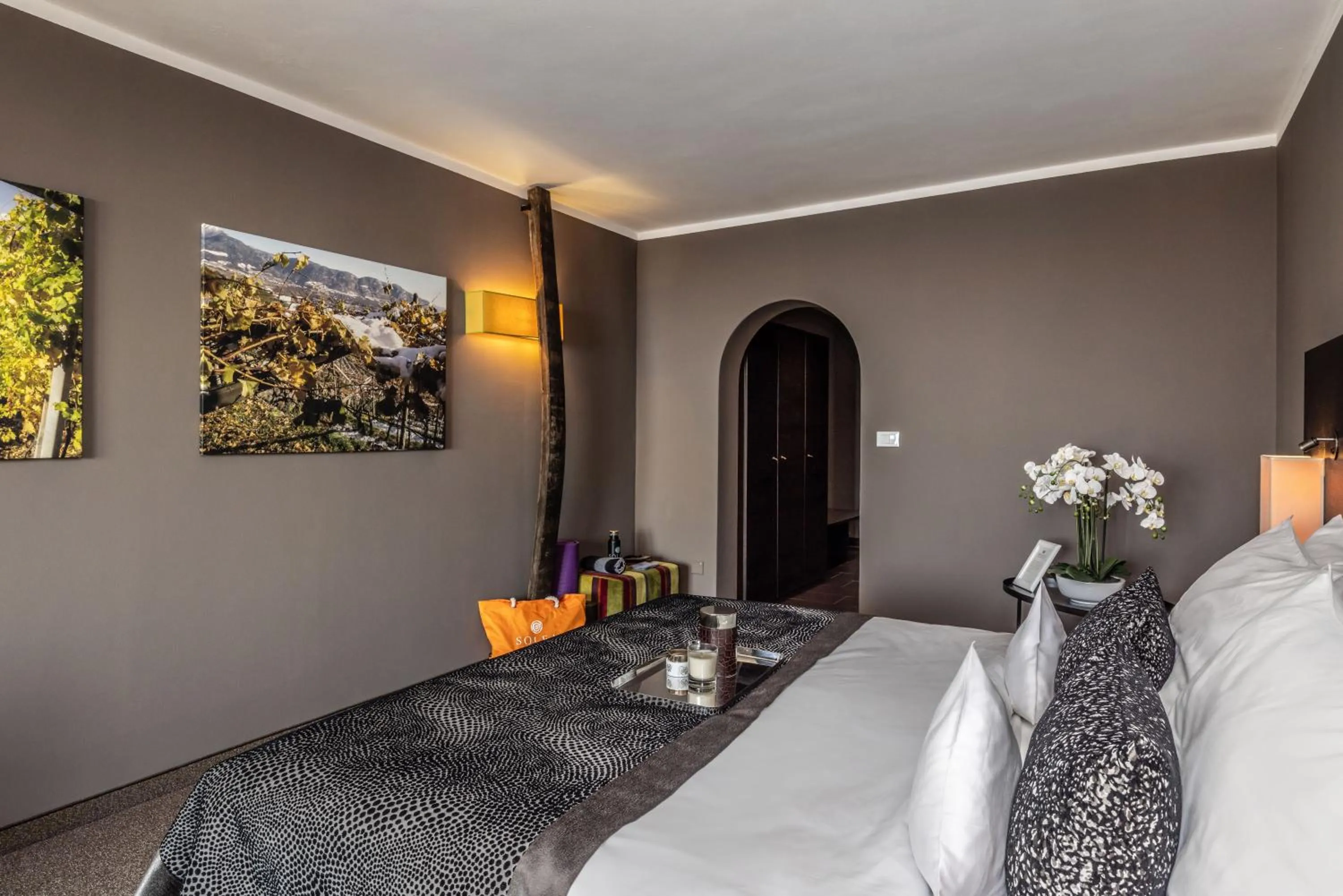 Bed in Hotel Der Weinmesser