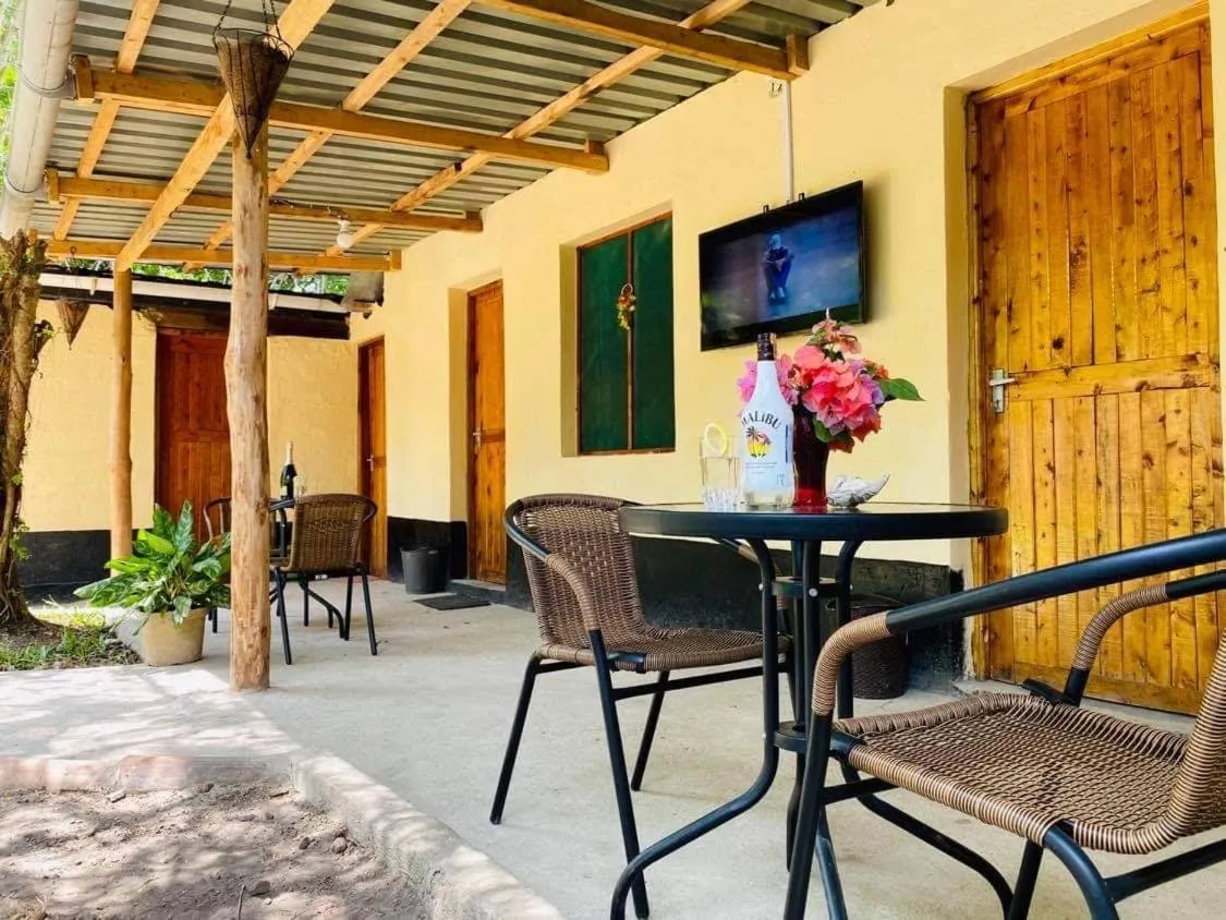 Patio in Tradewinds Lodge