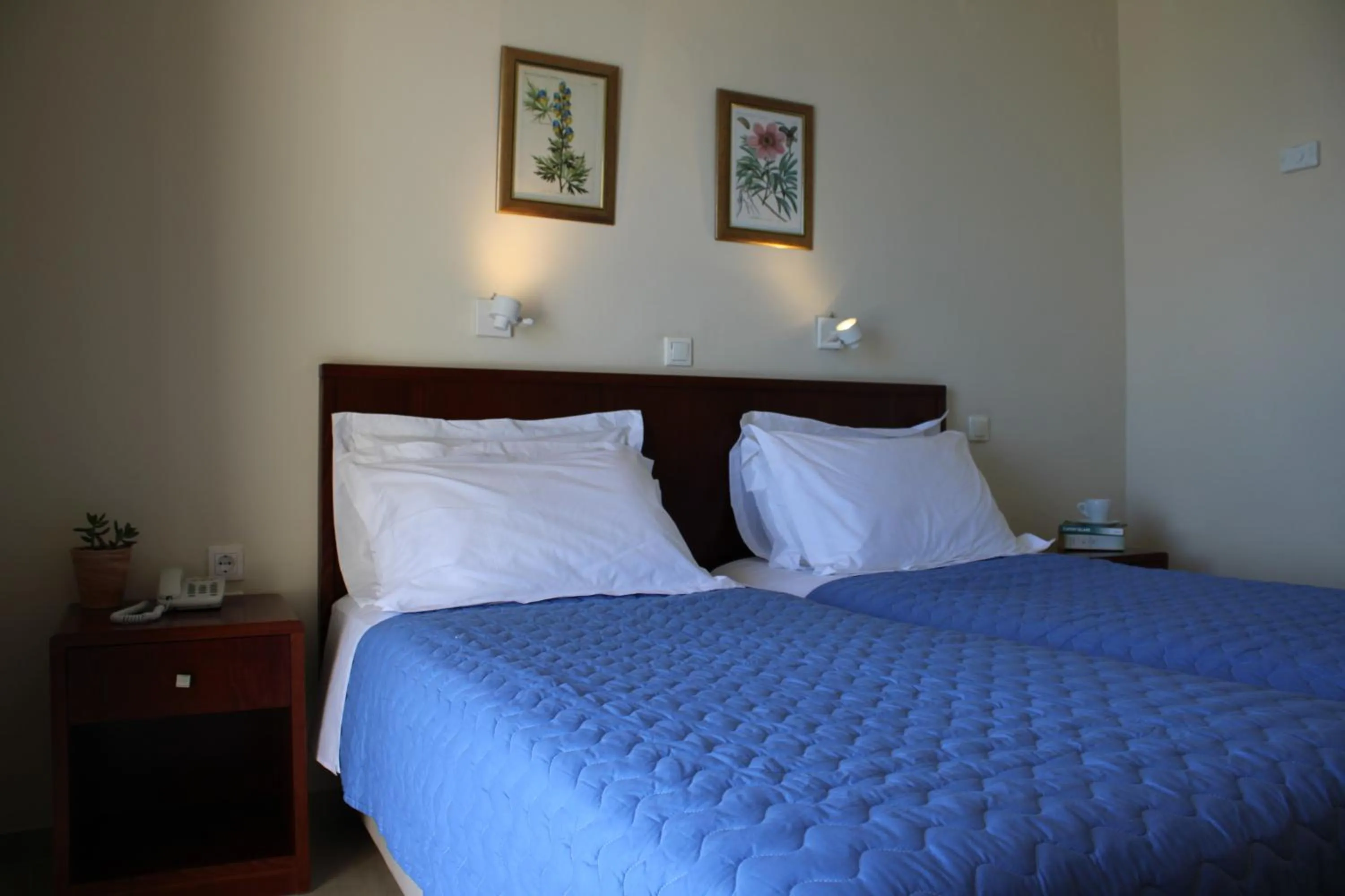 Bed in Dassia Beach Hotel