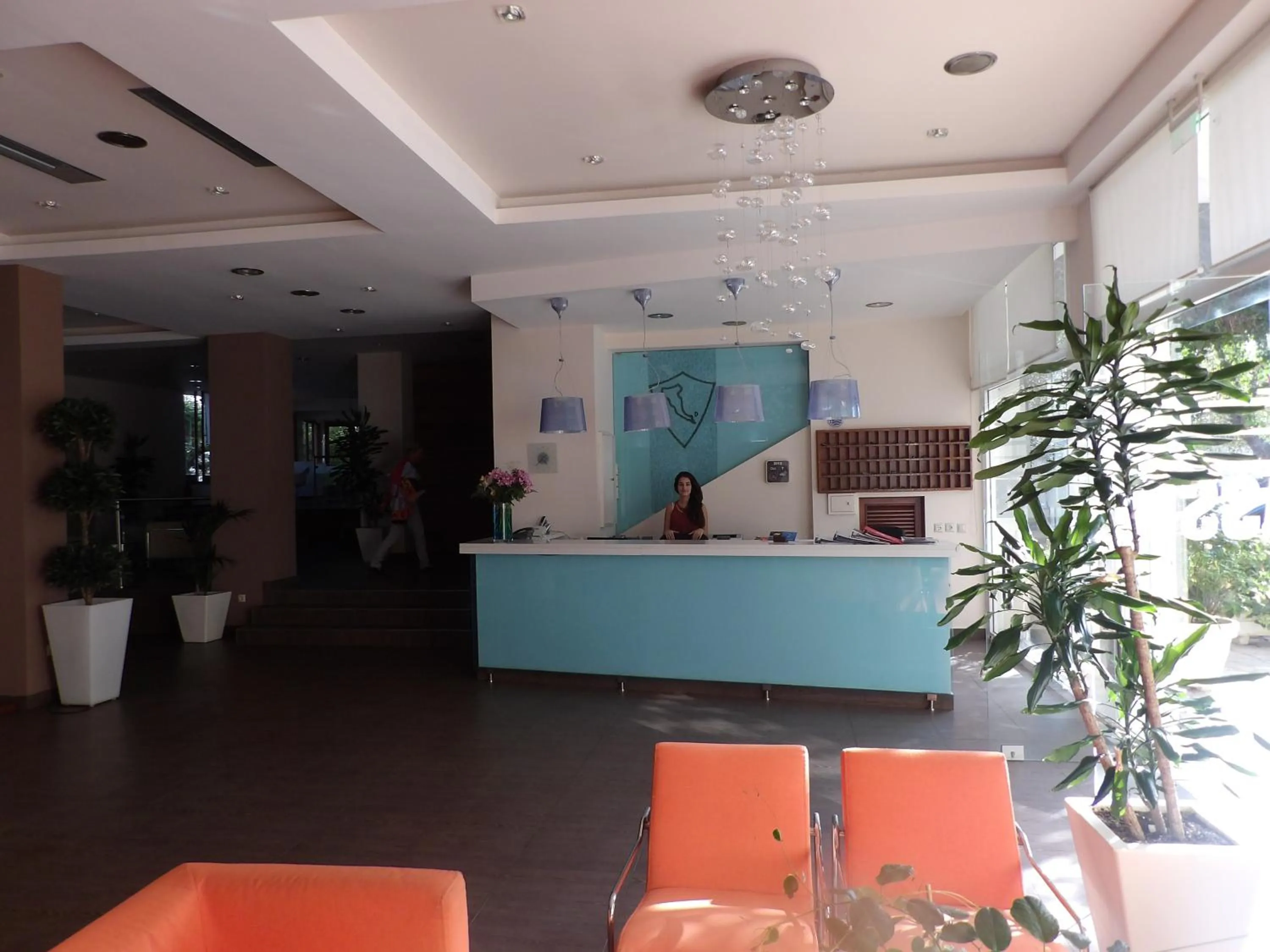 Lobby or reception in Dassia Beach Hotel