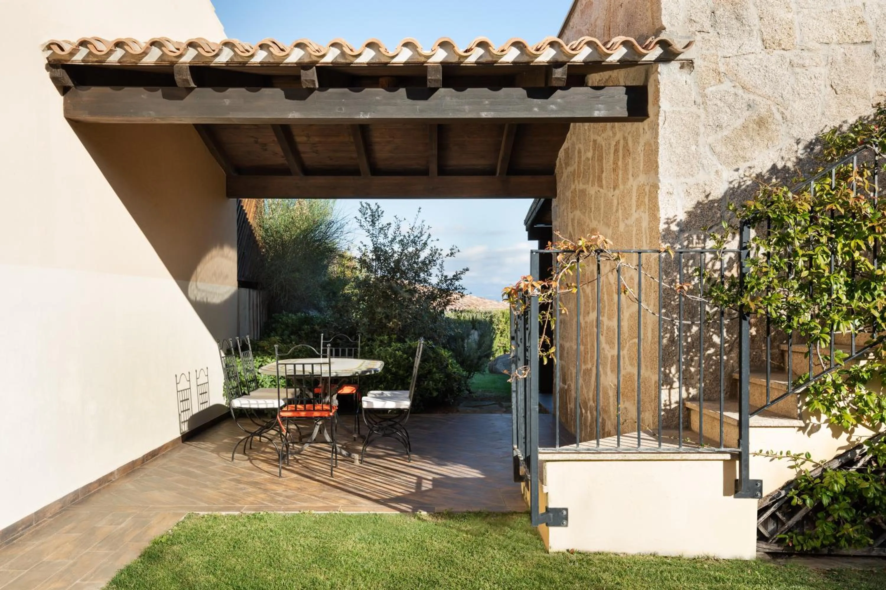 Patio in Punta Falcone Resort